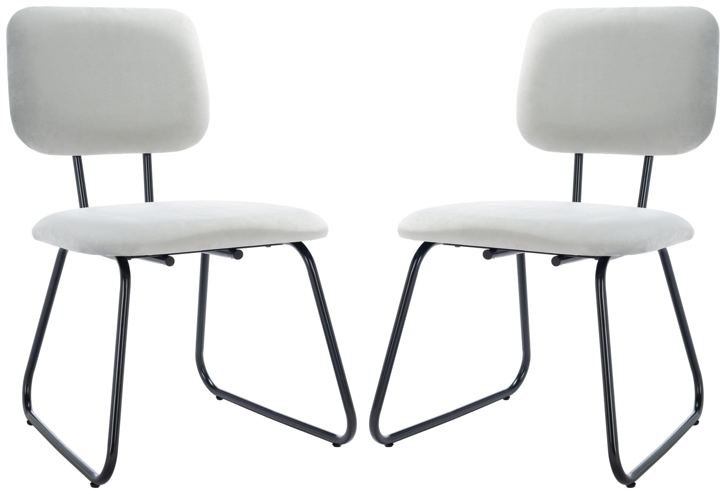 Chavelle Side Chair (Set Of 2) - Grey/Black - Safavieh