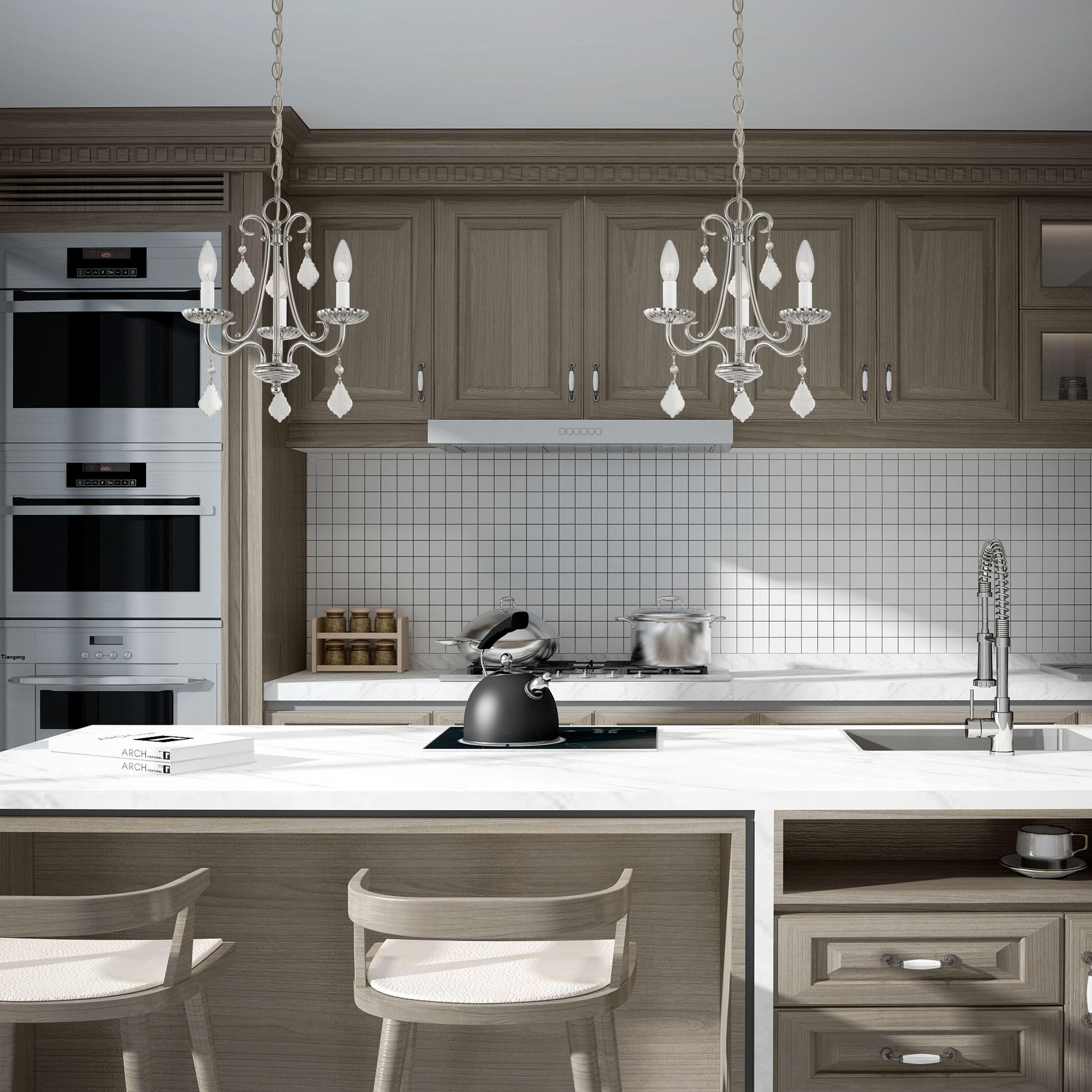 Livex Lighting Daphne 3 - Light Chandelier in  Polished Chrome
