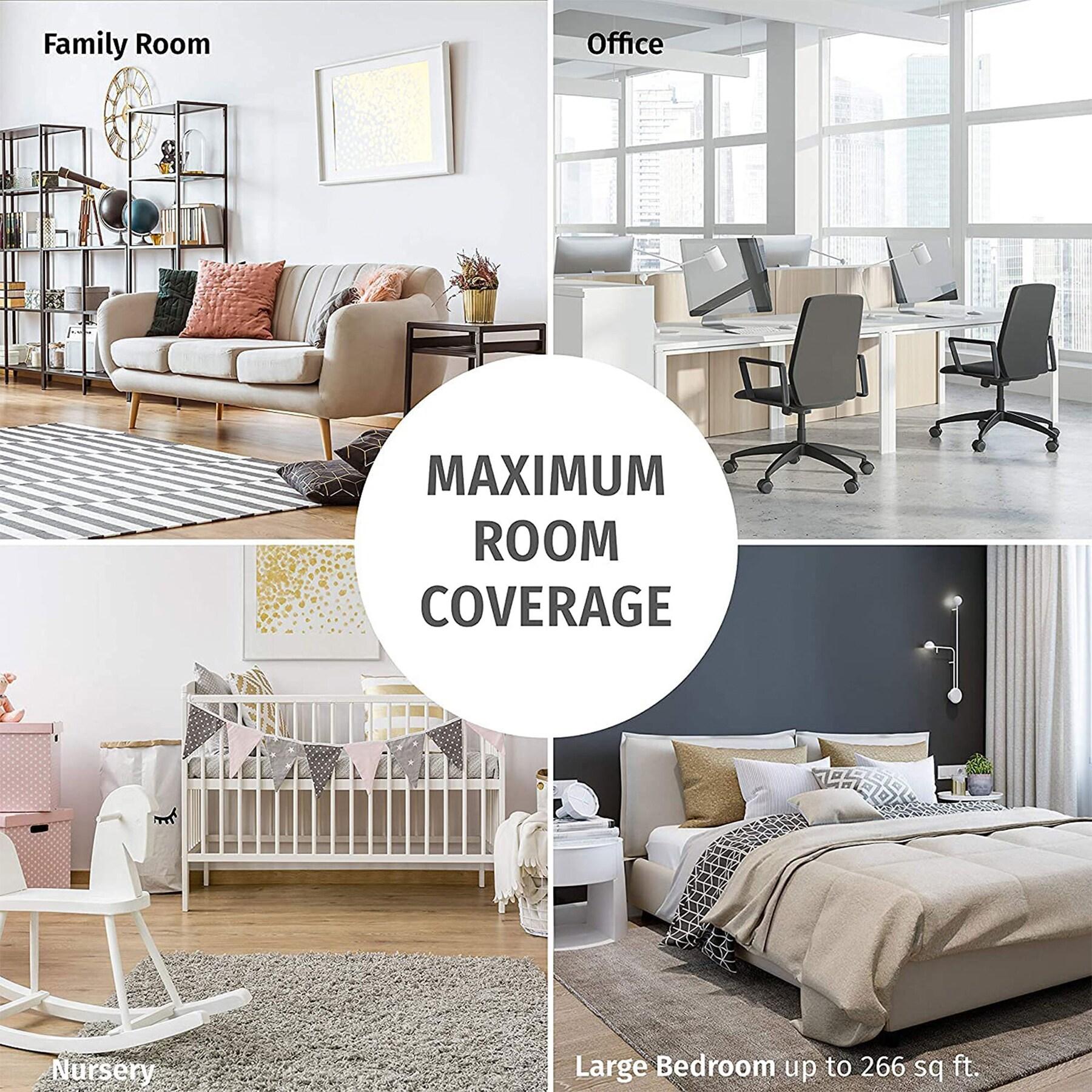 HoMedics PetPlus Large Room Air Purifier with UV-C Technology: Electric, 3 Settings, CARB Certified, 100-300 sq. ft.