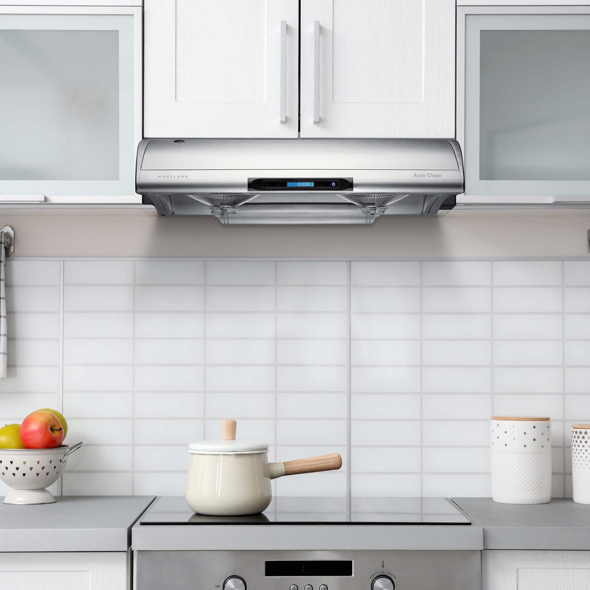 Hauslane 30" Stainless Steel 400 CFM Ducted (Vented) Under Cabinet Range Hood