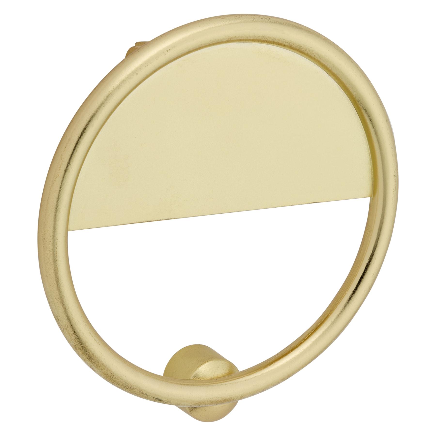 Brushed Gold Round Cooper Door Knocker