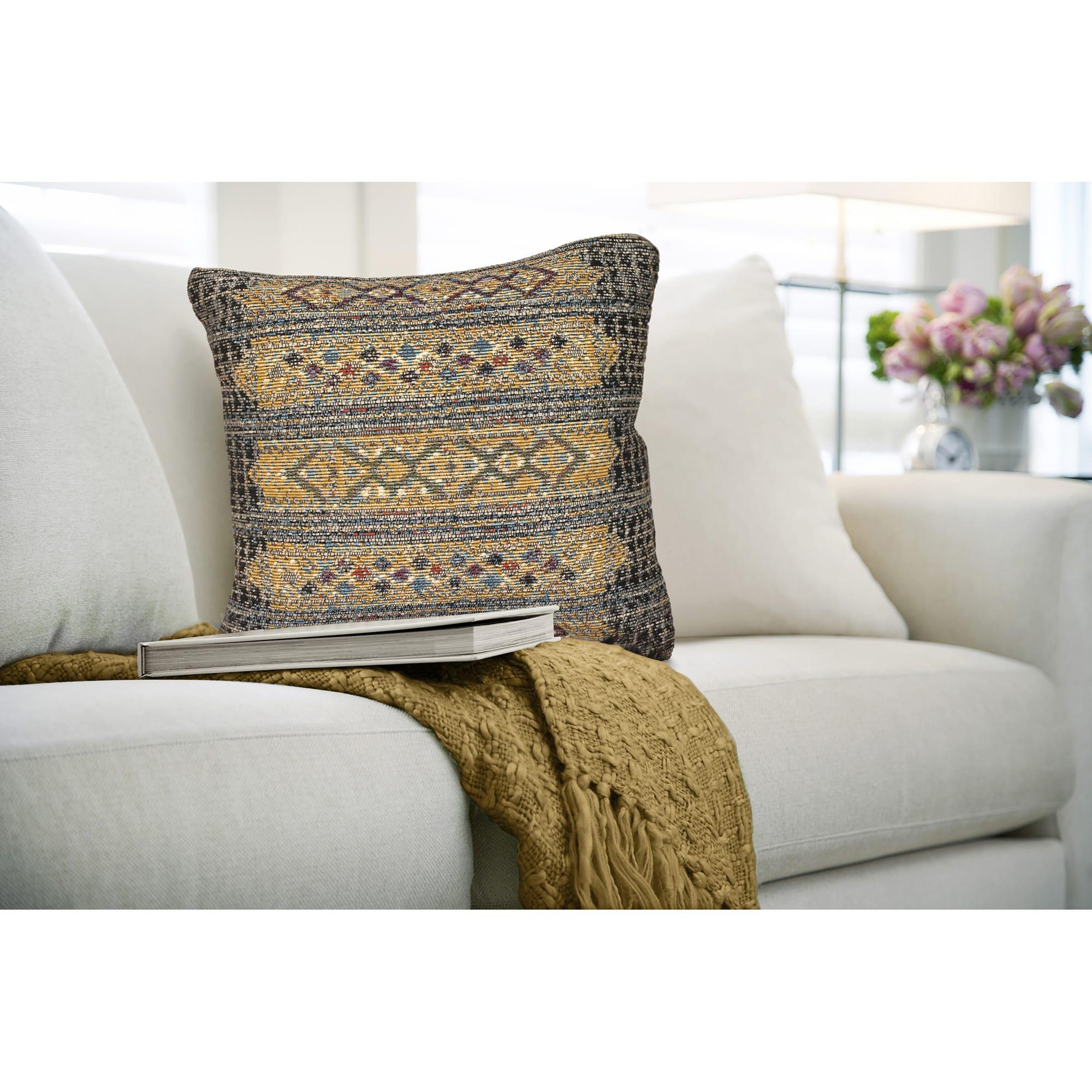 Marina Geometric Striped Indoor/Outdoor Throw Pillow - Liora Manne