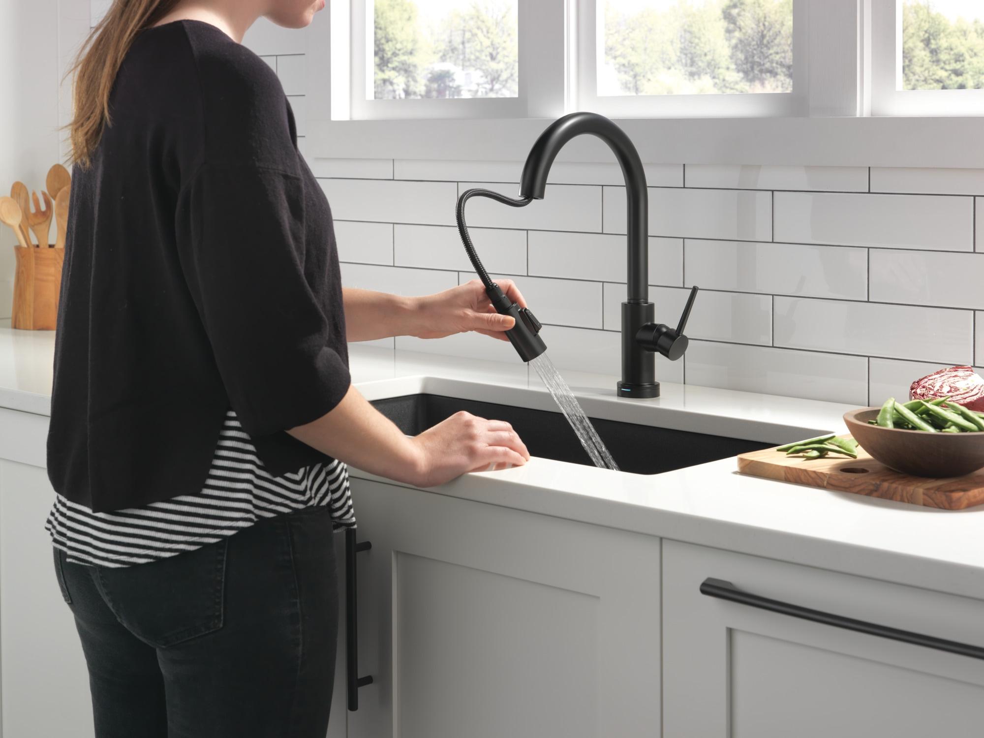 Trinsic Pull Down Sprayer Touch Kitchen Sink Faucet, Touch Control Kitchen Faucet