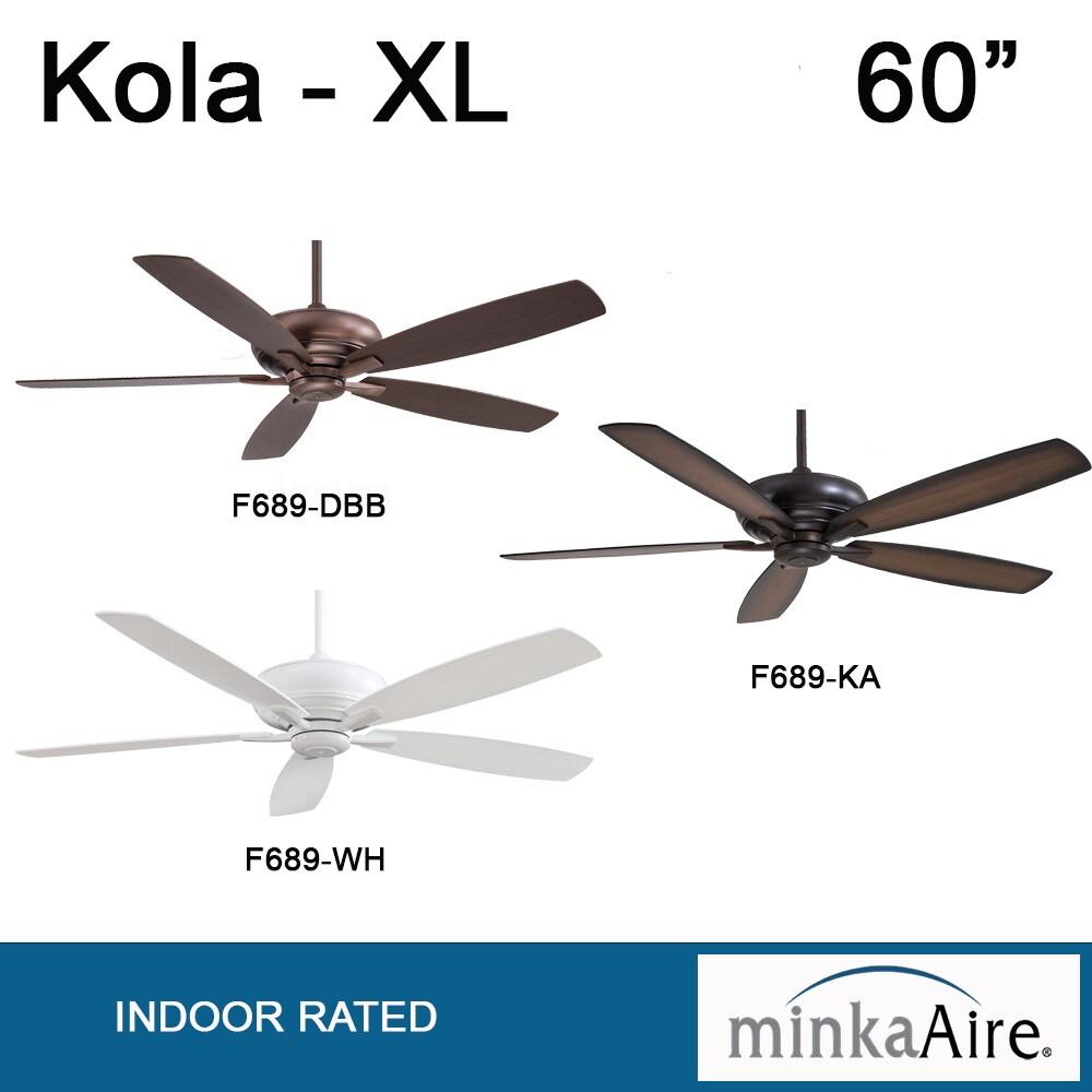 60" Minka Aire Modern Large Indoor Ceiling Fan with Remote Control White for Living Room Kitchen Bedroom Family Dining Home Office