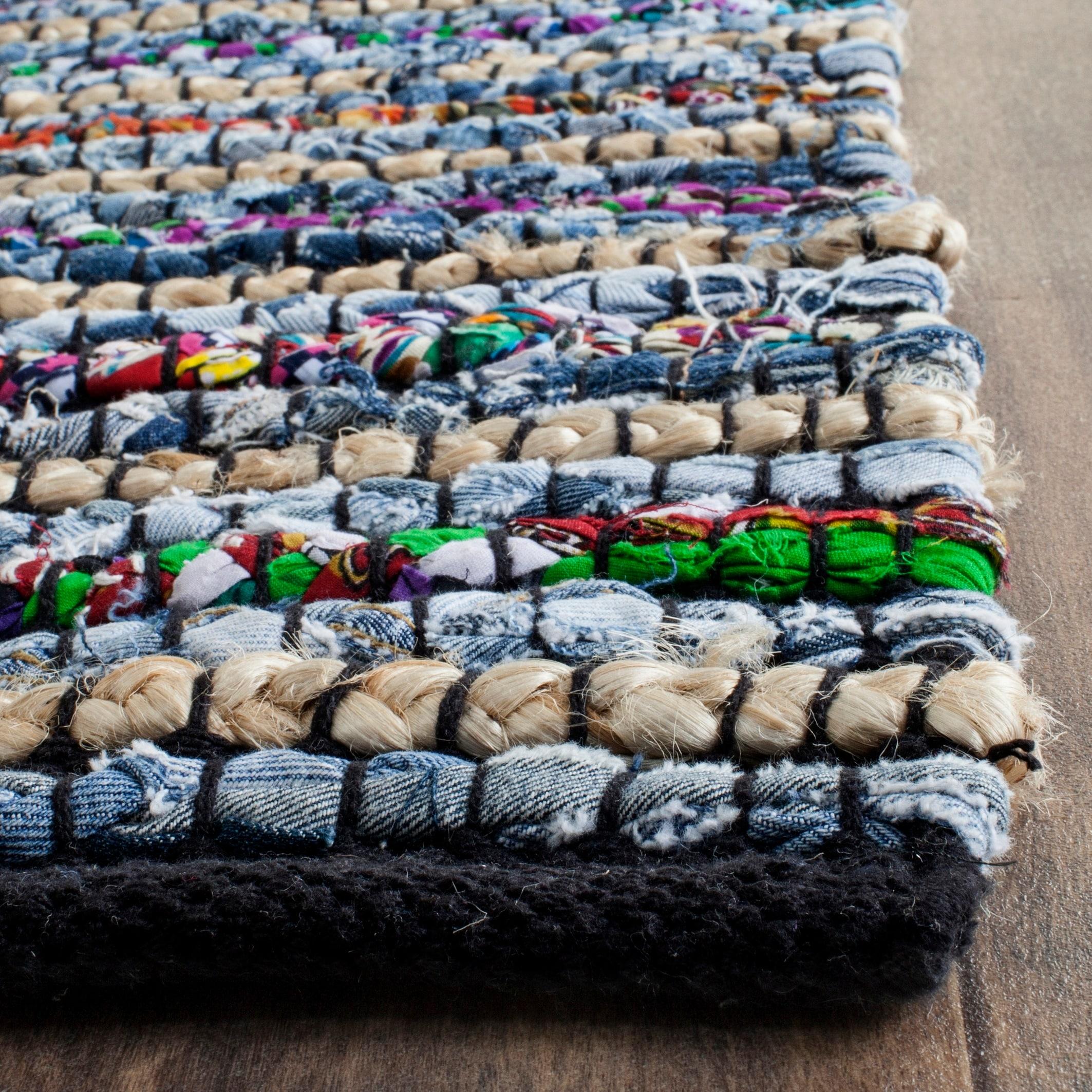 Cape Cod Multi-Color Natural Handmade Cotton 9' x 12' Area Rug