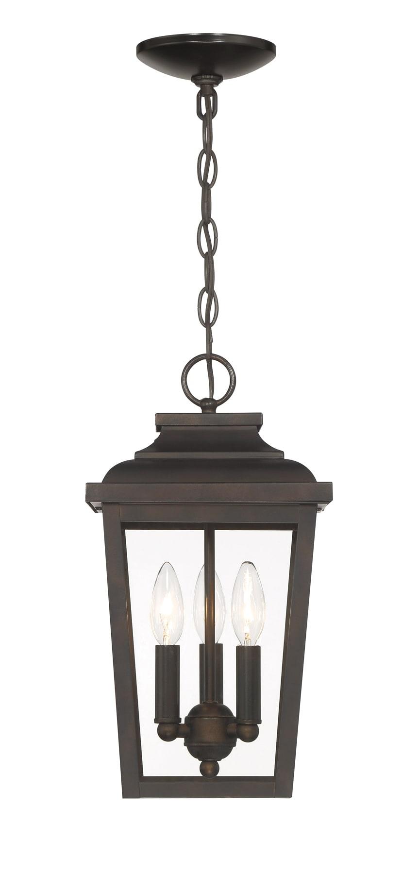 Minka Lavery - Irvington Manor - 3 Light Outdoor Pendant-15.5 Inches Tall and