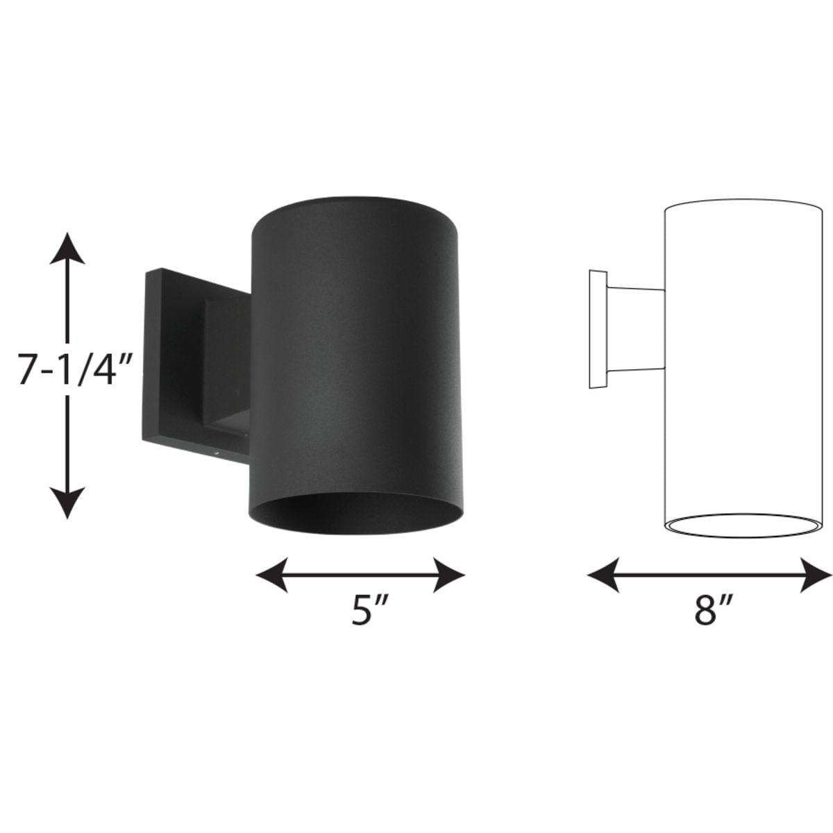 Progress Lighting, Cylinder Collection, 1-Light Wall Sconce, Antique Bronze Finish, Porcelain Shade