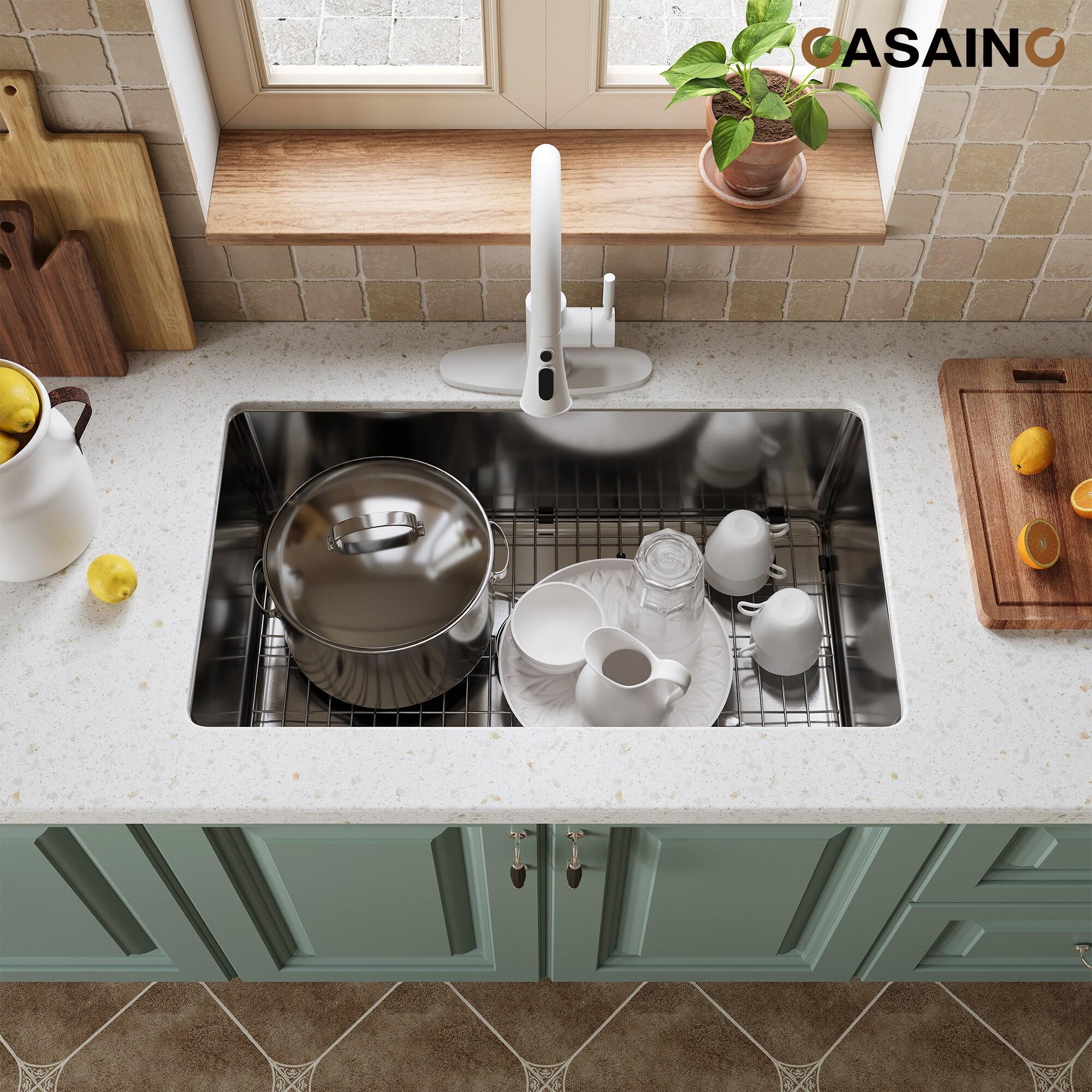 33'' L Drop-In Single Bowl Stainless Steel Kitchen Sink