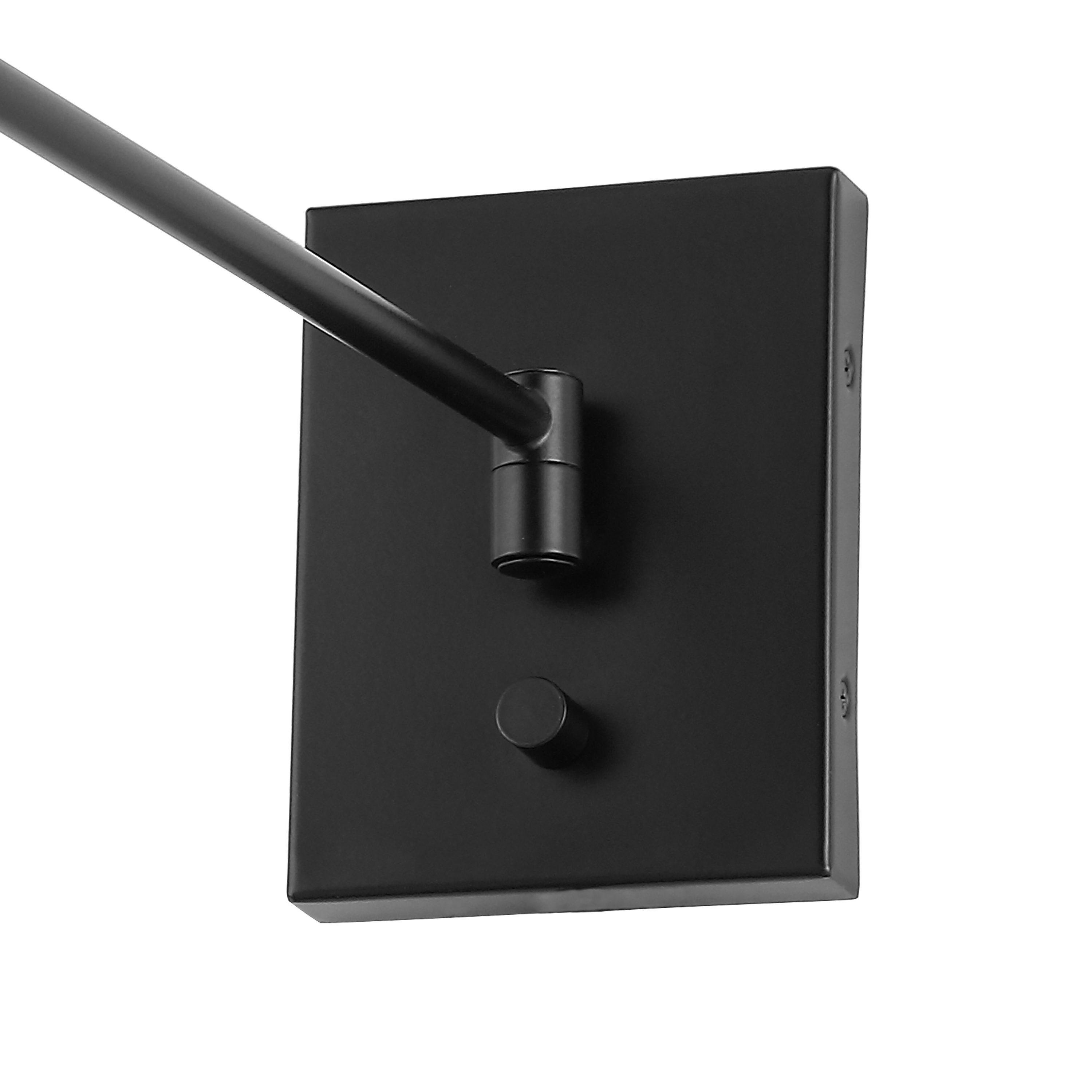 Cary 5.75" Iron Contemporary Swing Arm LED Wall Sconce, Oil Rubbed Bronze