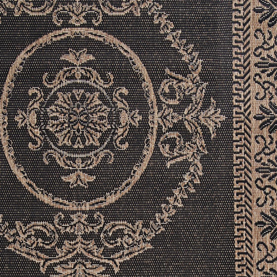 Couristan Recife Antique Medallion Area Rug, 7'6" x 10'9", Black-Cocoa