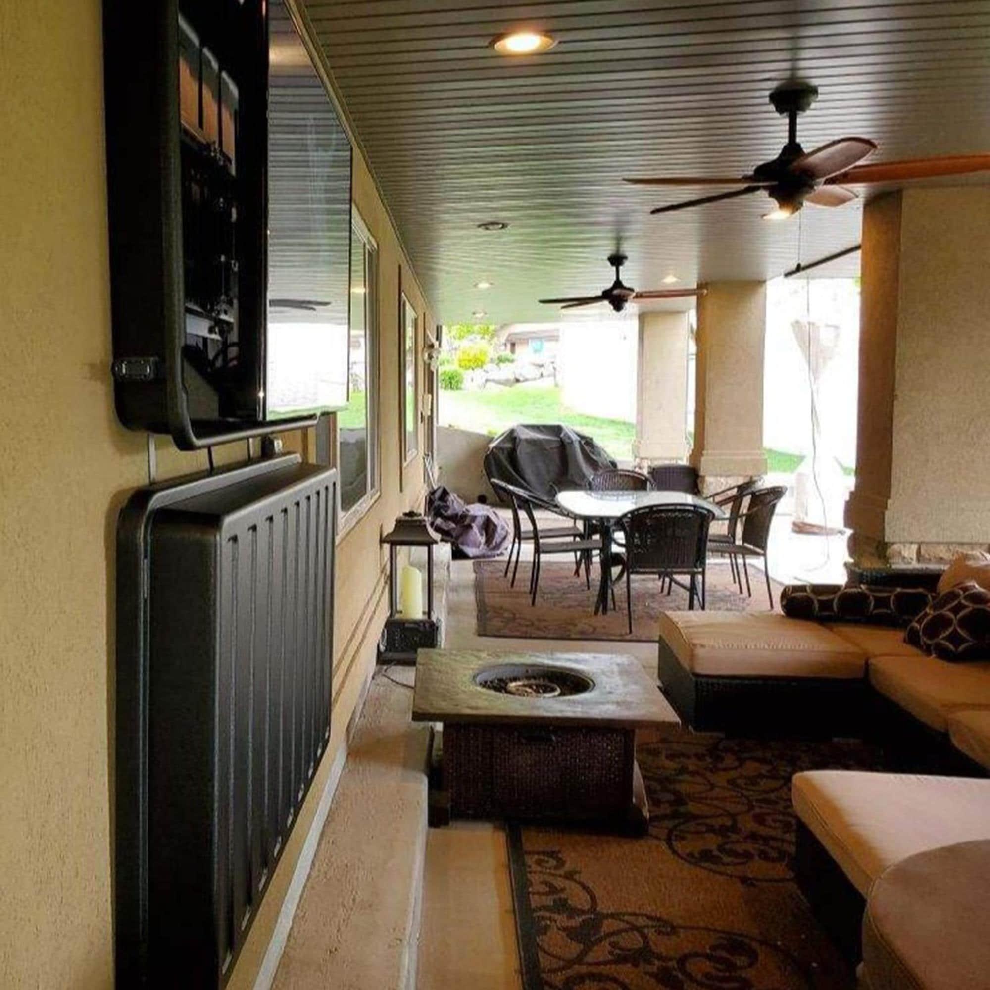 Storm Shell Black OUTDOOR TV ENCLOSURE