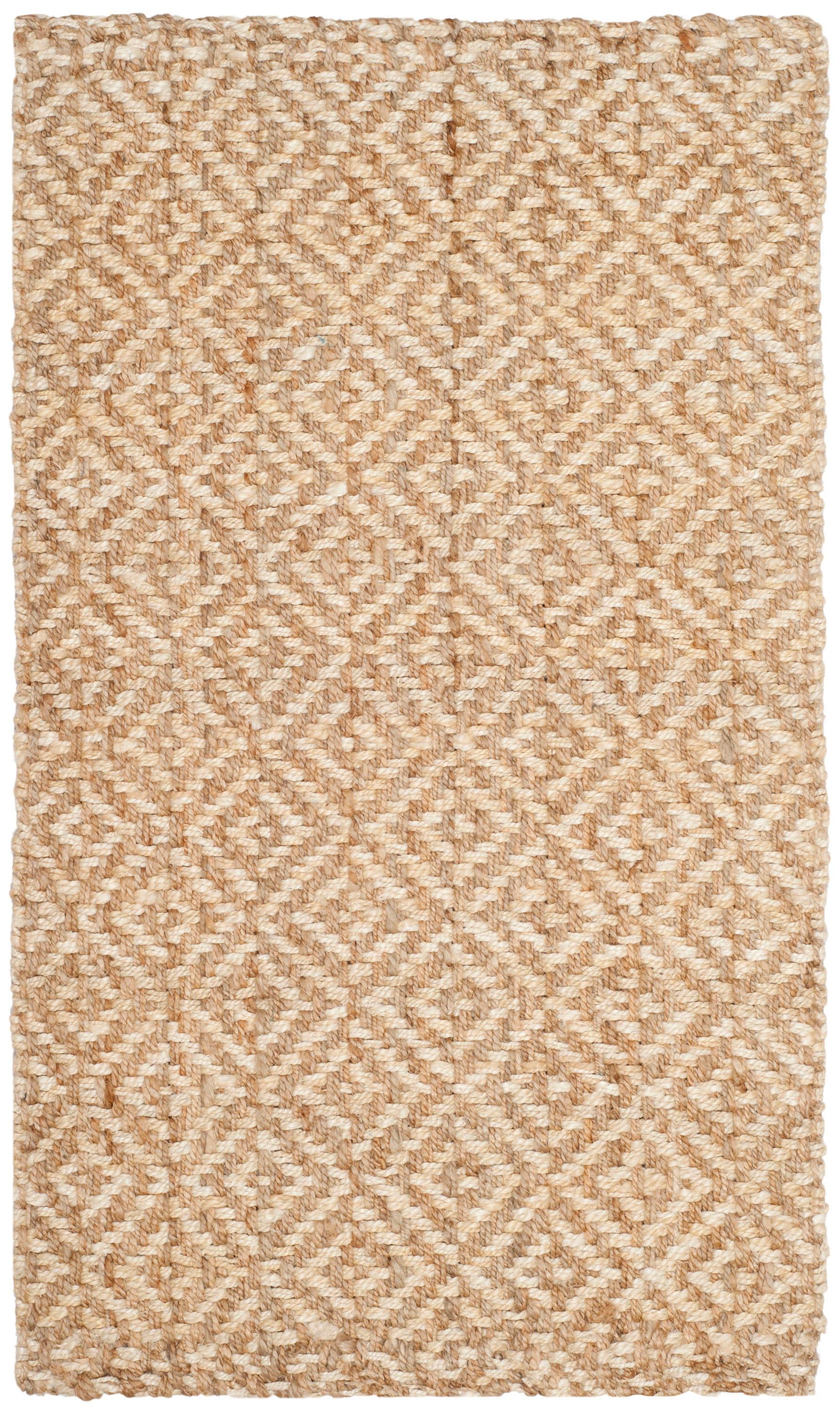Natural Fiber NF261 Hand Woven Indoor Area Rug - Ivory/Natural - 4'x6' - Safavieh