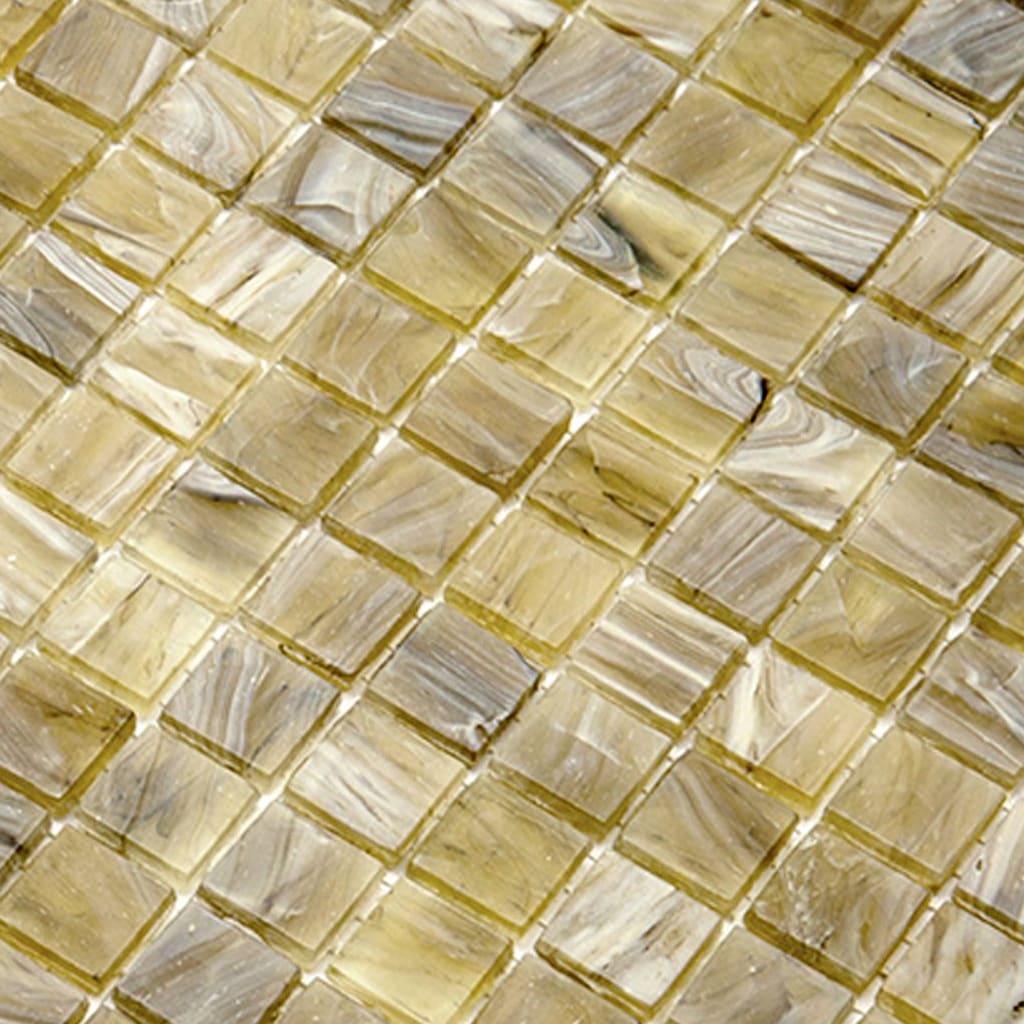 Skosh 0.6" x 0.6" Glass Grid Mosaic Wall & Floor Tile