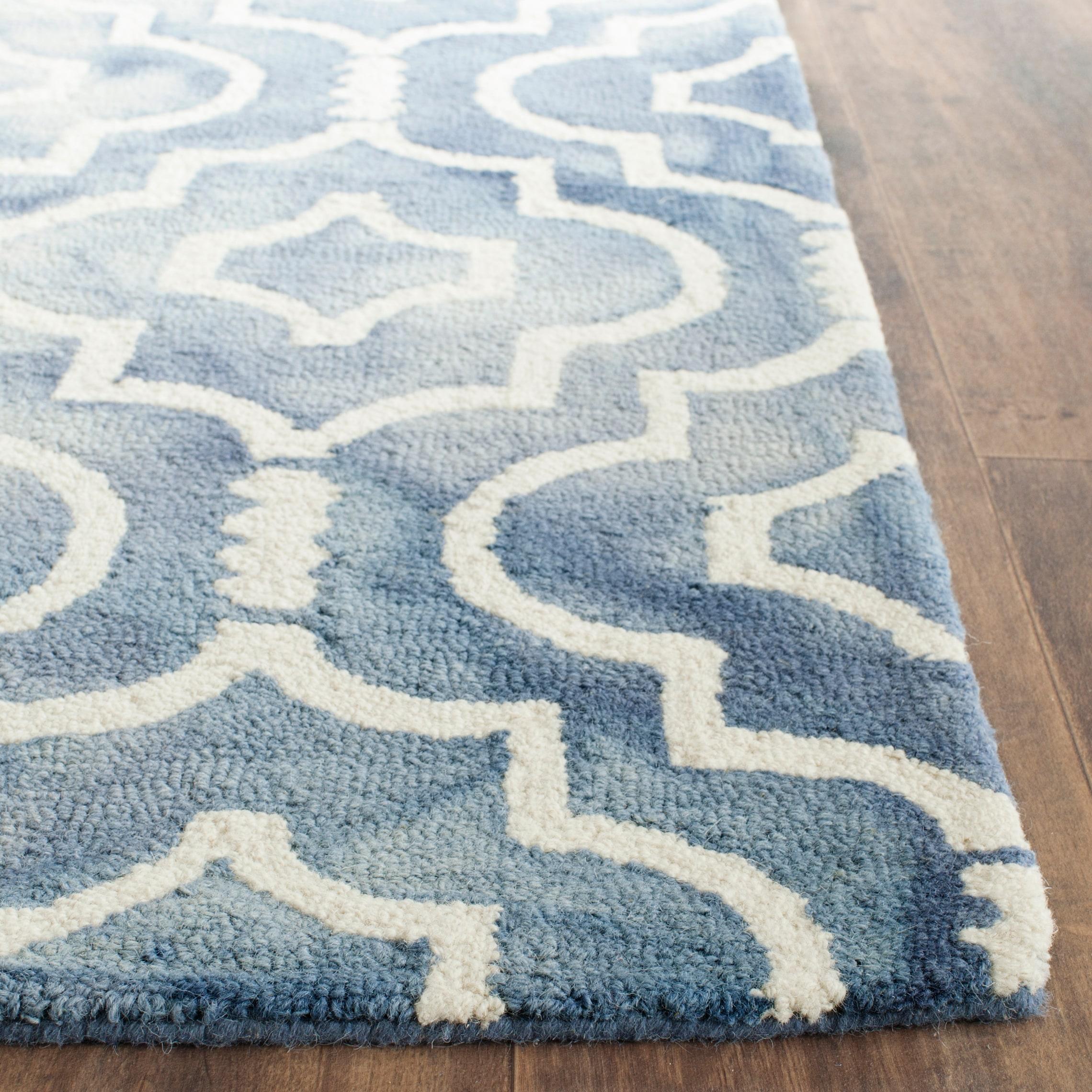 Dip Dye DDY538 Hand Tufted Accent Rug - Blue/Ivory - 3'x5' - Safavieh.