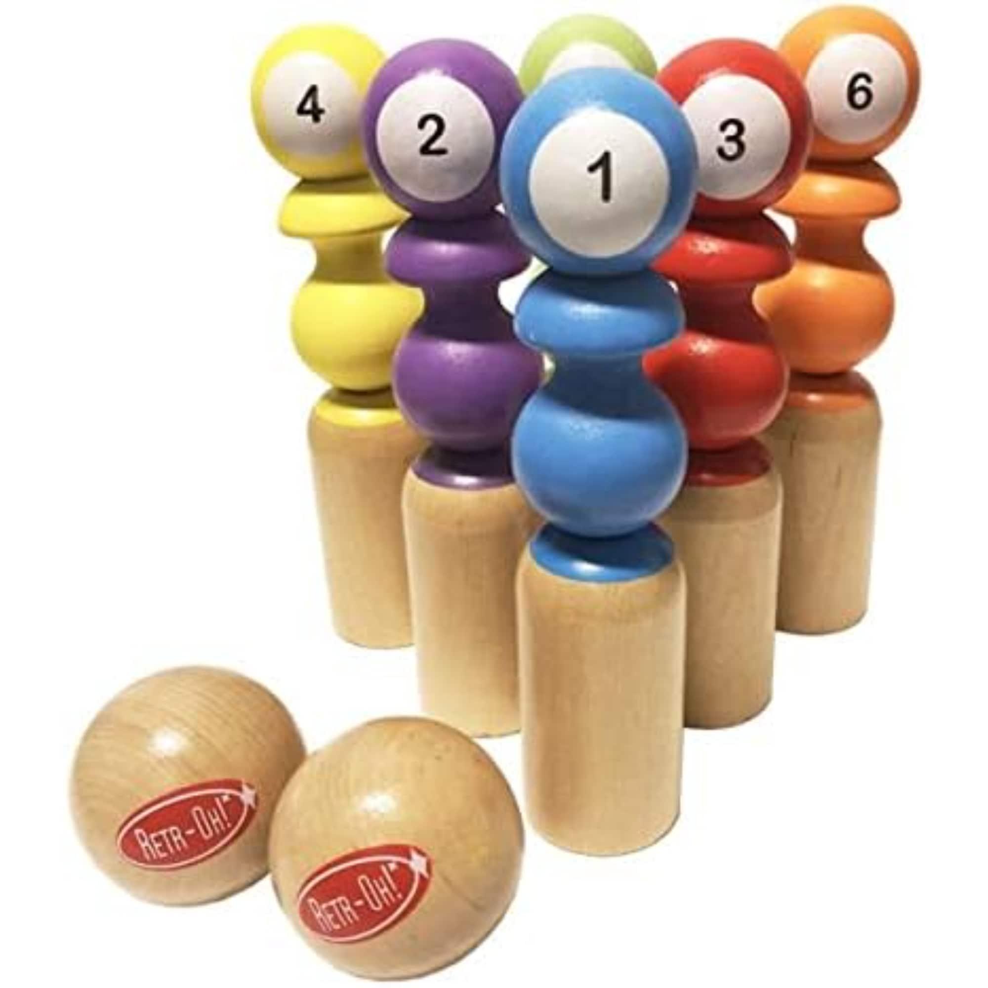 Fun2Give Solid Wood Bowling