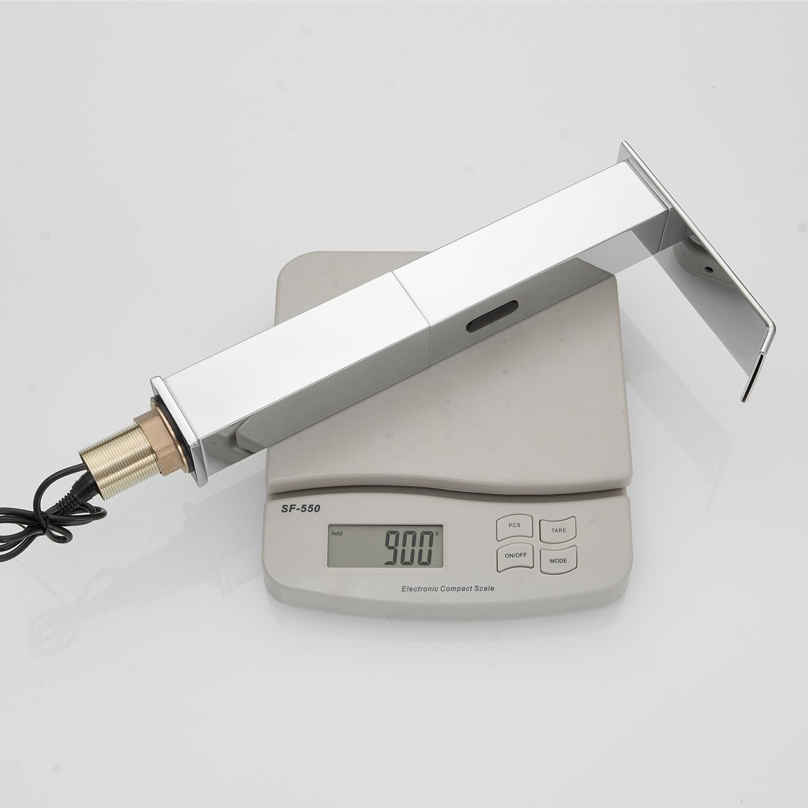 BWE DC Automatic Sensor Touchless Vessel Sink Faucet Single Hole Bathroom Faucet with Pop Up Drain