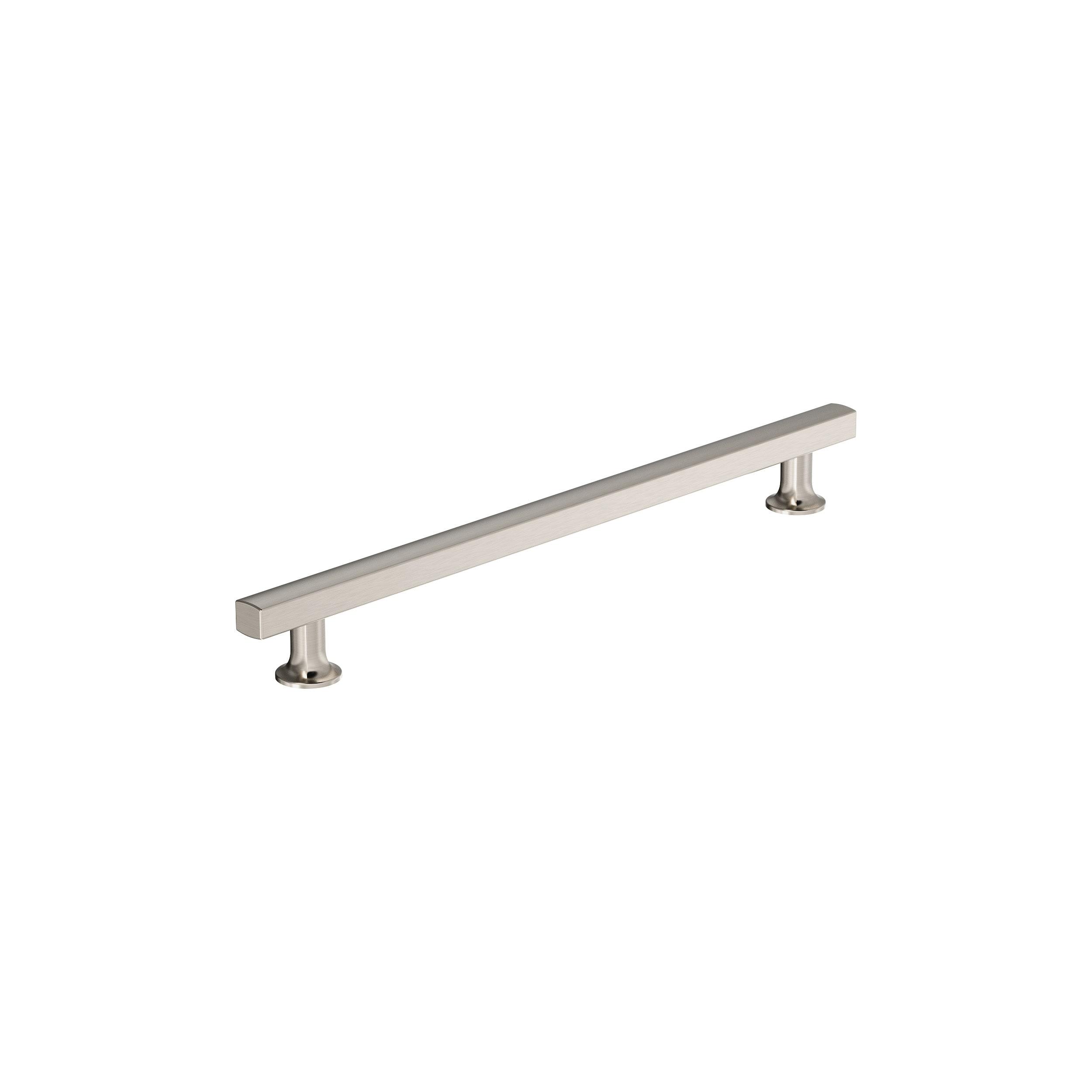 Amerock Everett 10-1/16 inch (256mm) Center-to-Center Satin Nickel Cabinet Pull