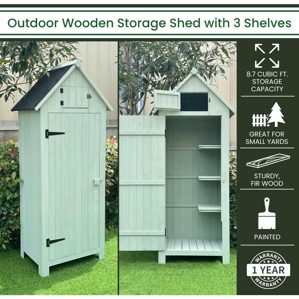 Hanover 2 ft. 5 in. W x 2 ft D Solid Wood Storage Shed