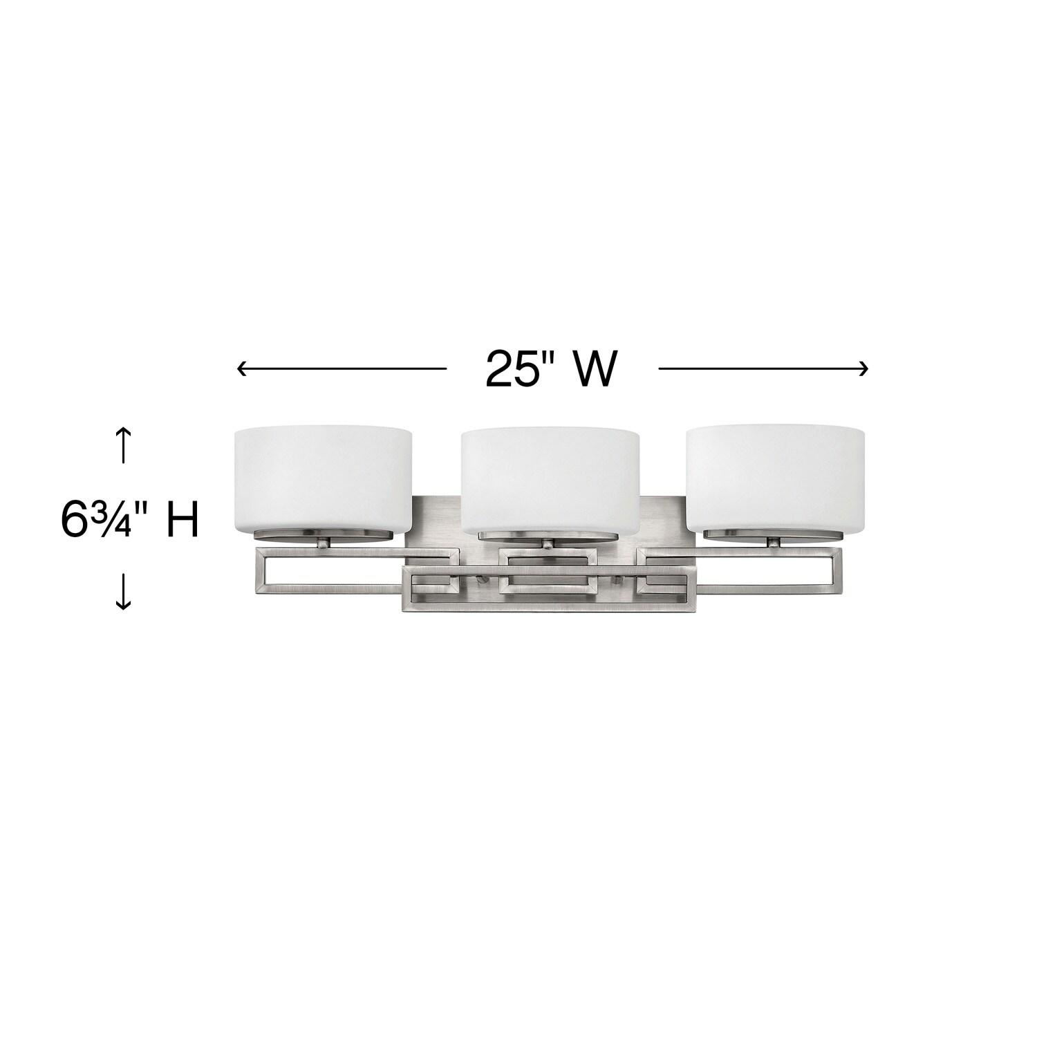 5103AN-LED-Hinkley Lighting-Lanza - 3 Light Bath Vanity in Transitional Style - 25 Inches Wide by 6.75 Inches High-Antique Nickel Finish-LED Lamping