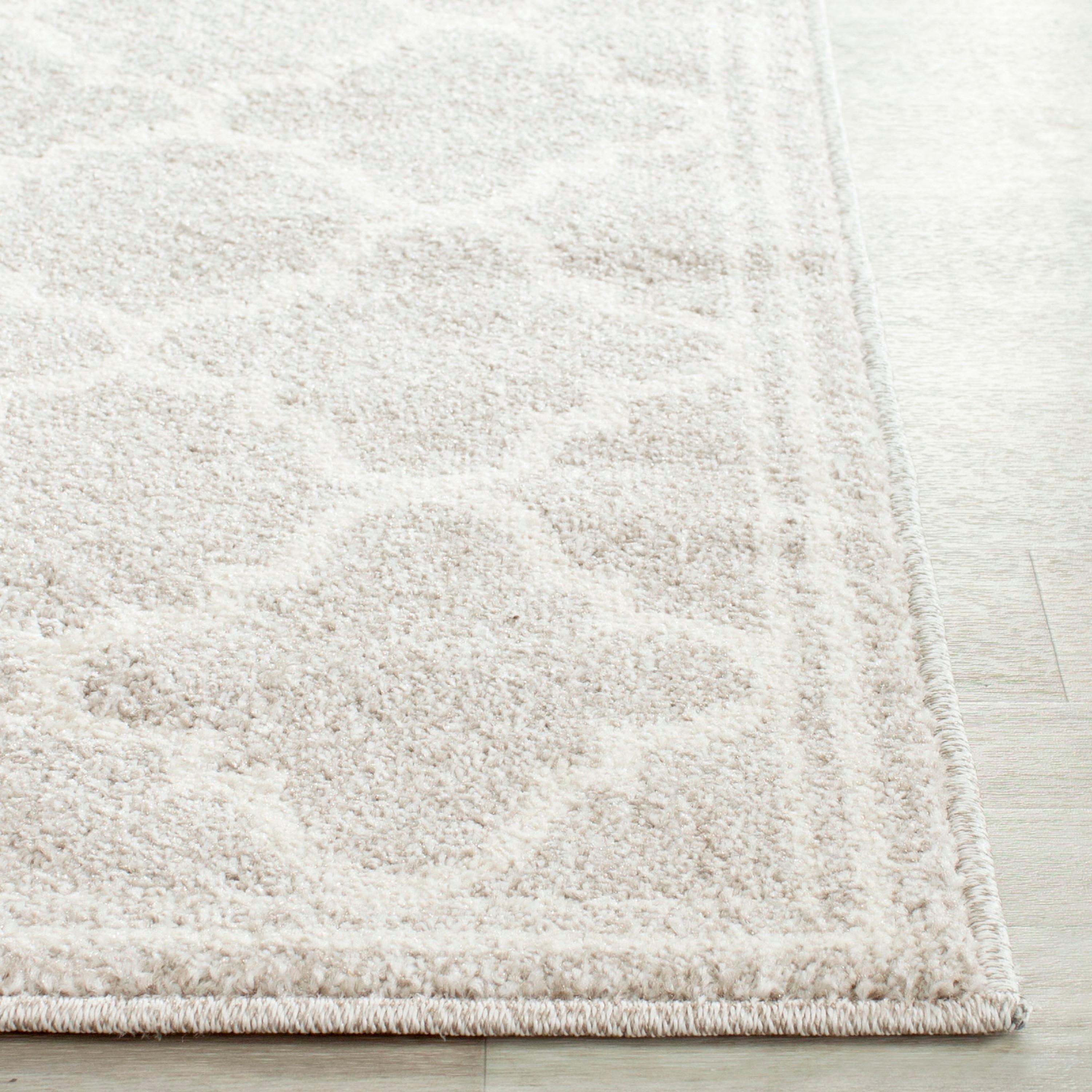 Amherst AMT422 Power Loomed Indoor Runner Rug - Light Grey/Beige - 2'3"x11' - Safavieh