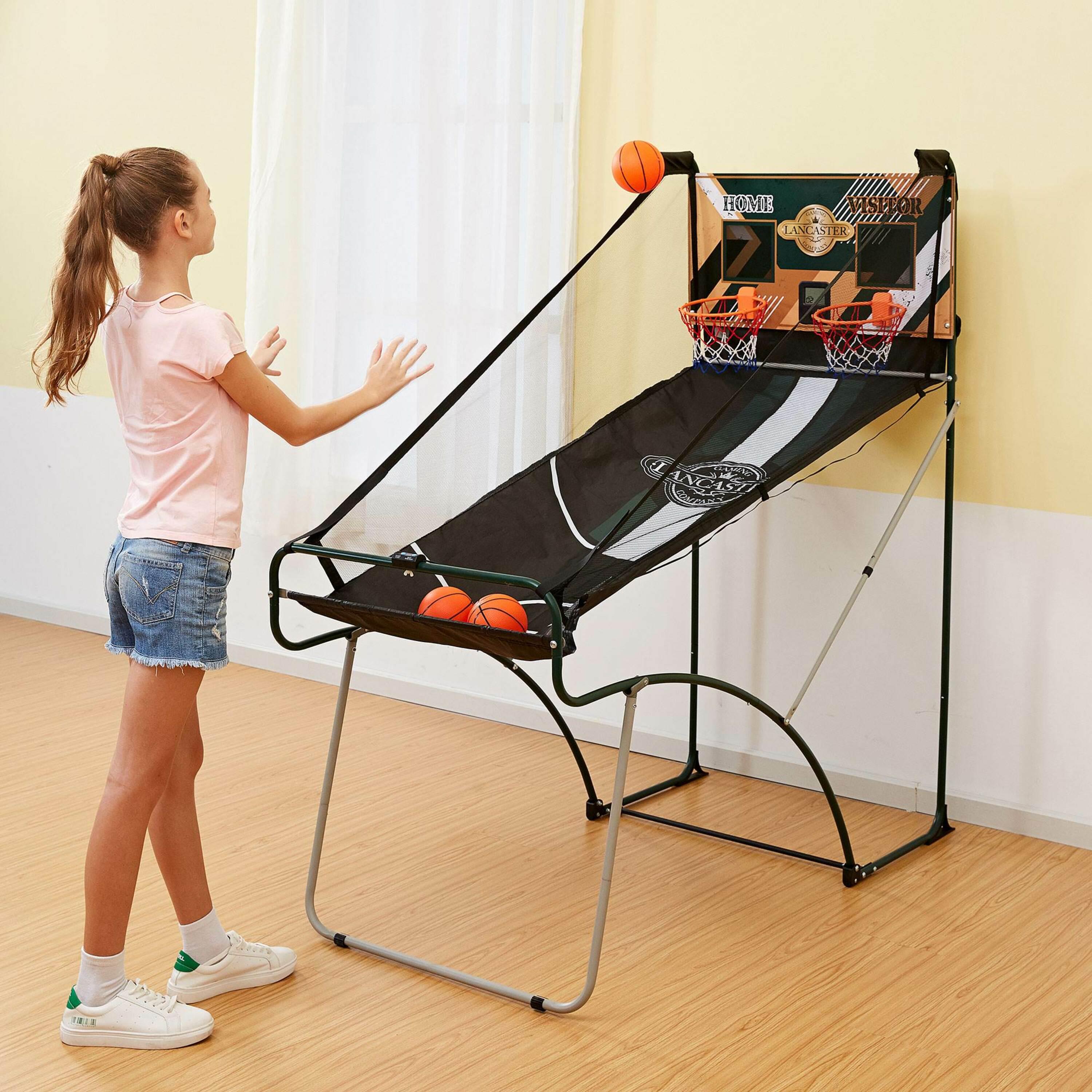 Lancaster Gaming Lancaster Gaming 2 Player Battery Powered Basketball Arcade Game