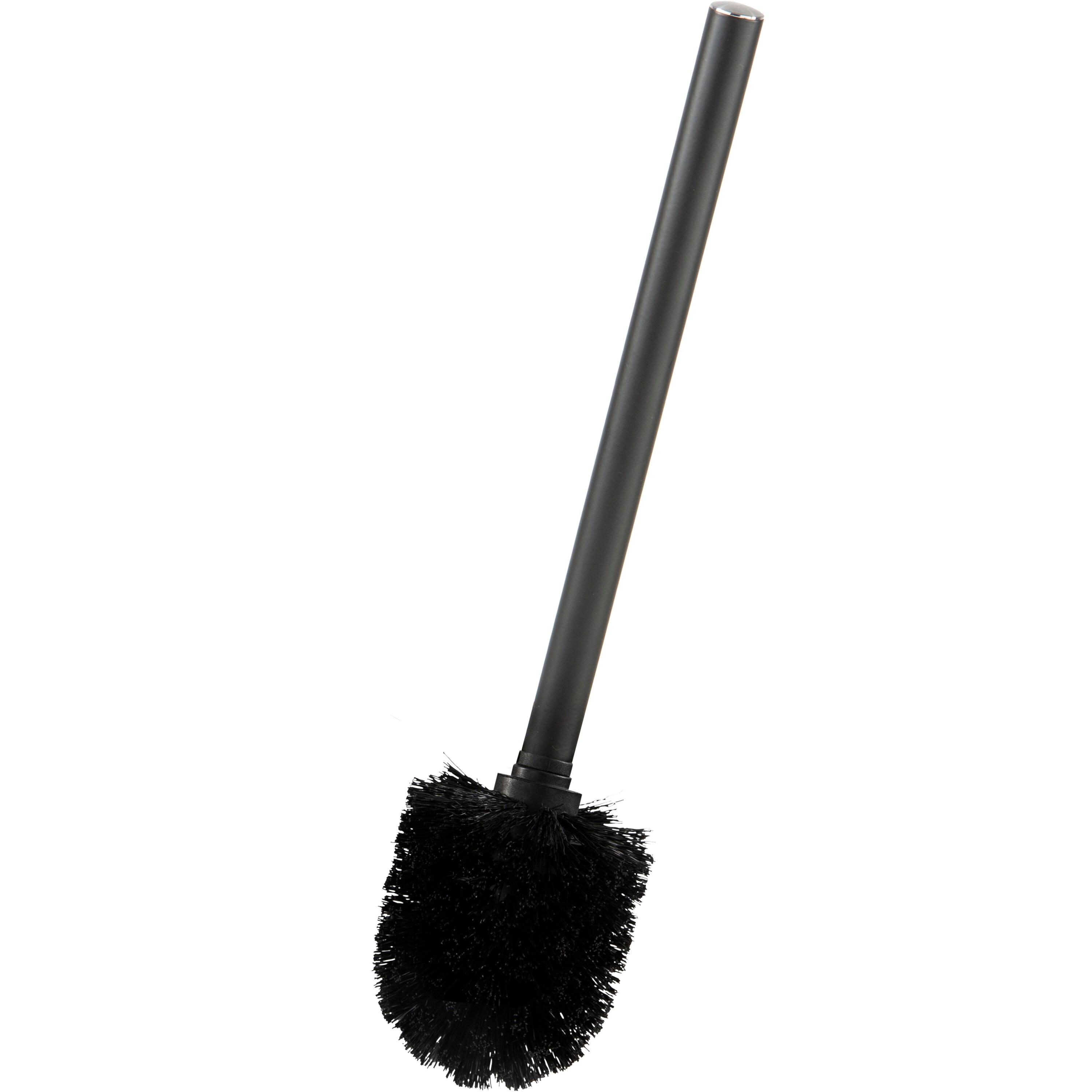 Toilet Brush with Self Closing Lid Carbon - Bath Bliss: Polypropylene Bathroom Cleaner & Holder Set