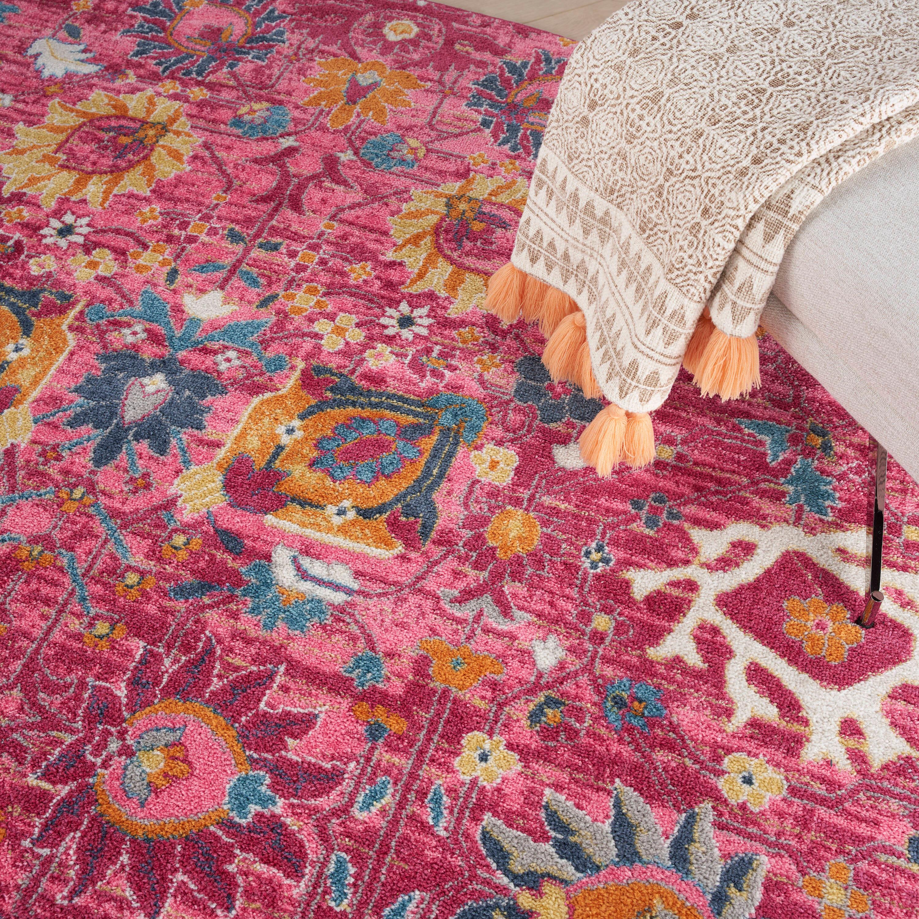 Nourison Passion Bohemian Indoor Rug Fuchsia 8' x 10'