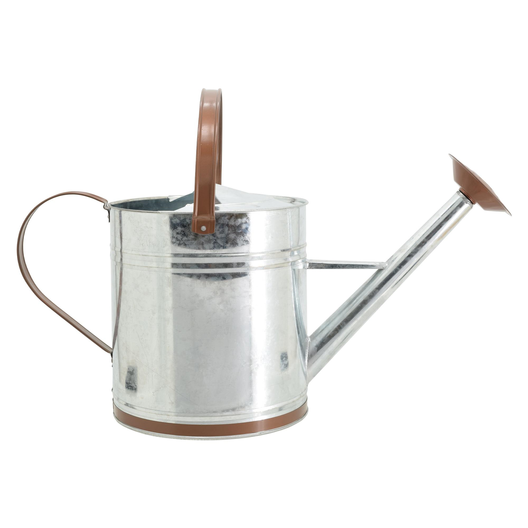 Classic 2.6 Gal Shiny Galvanized Metal Watering Can