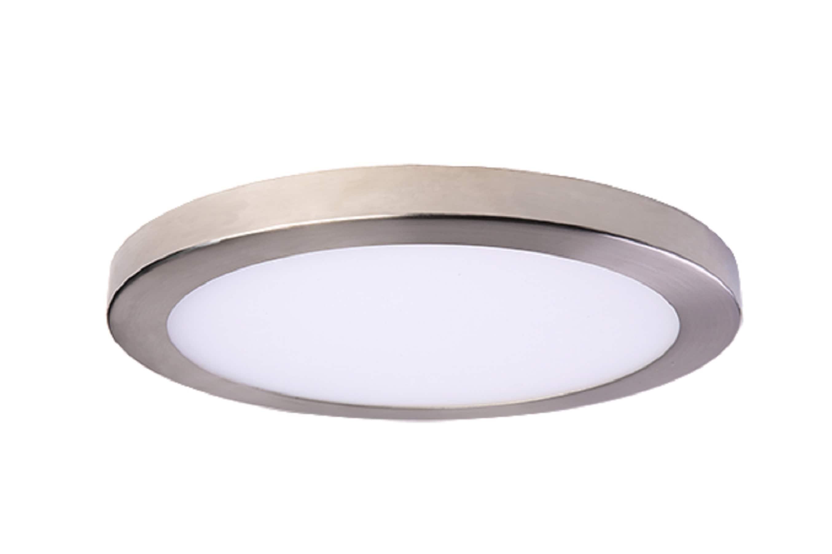 AMAX LIGHTING INC.  LED-SM15DL-BN LED   PLATTER ROUND LIGHT 15 x 1 BRUSHED NICKEL