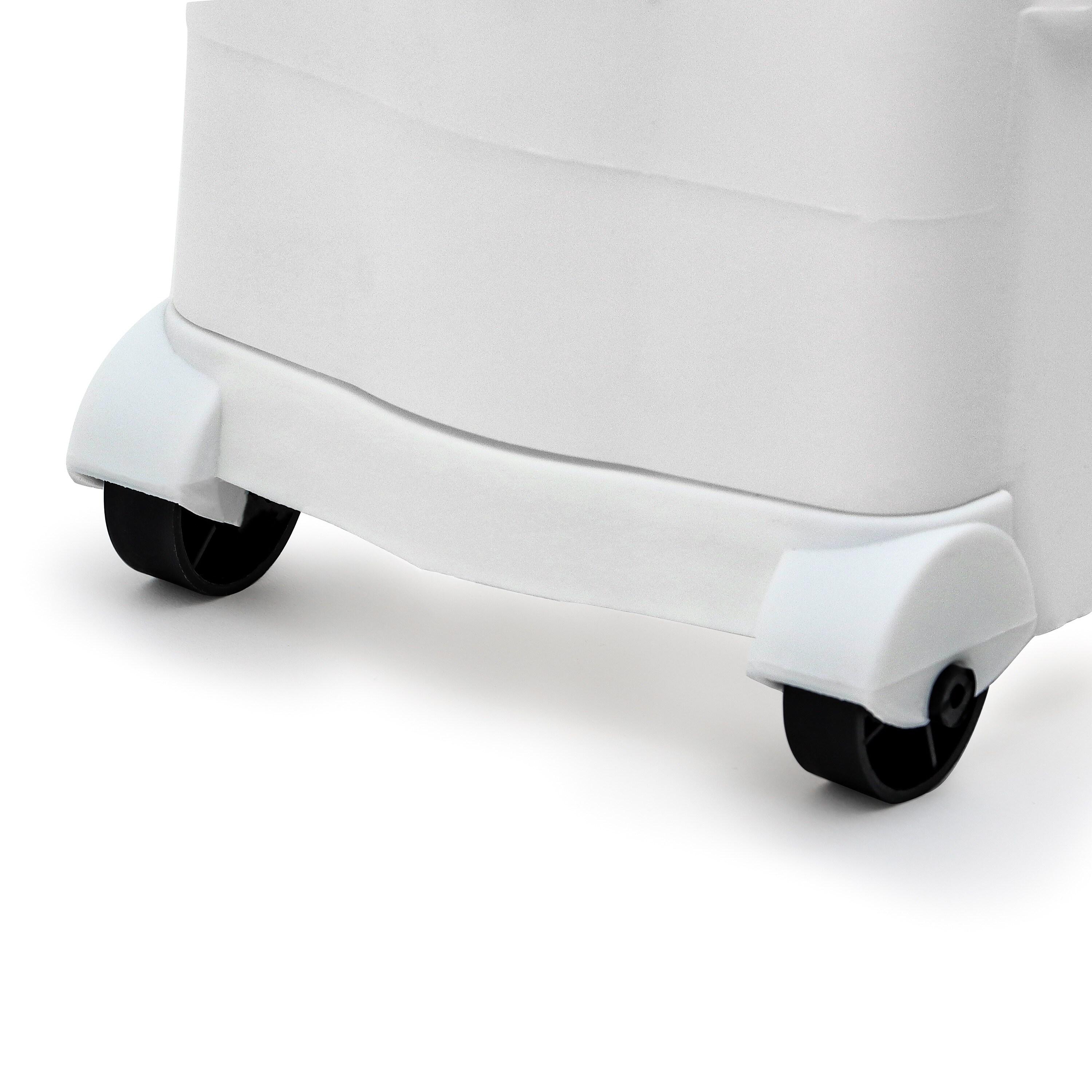 Plastic Free Standing Laundry Cart with Wheels