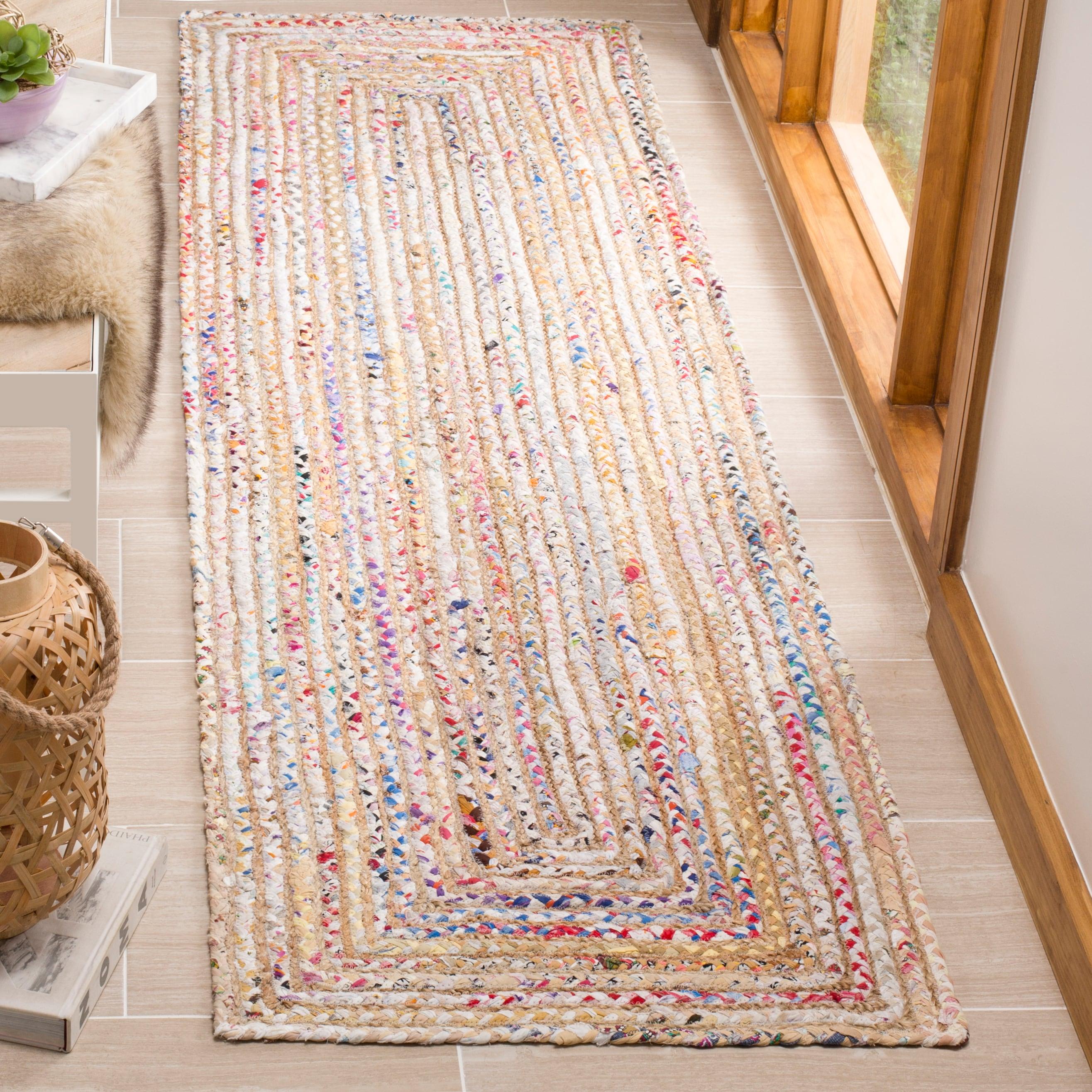 Cape Cod CAP202 Woven Indoor Runner Rug - Beige/Multi - 2'3"x20' - Safavieh