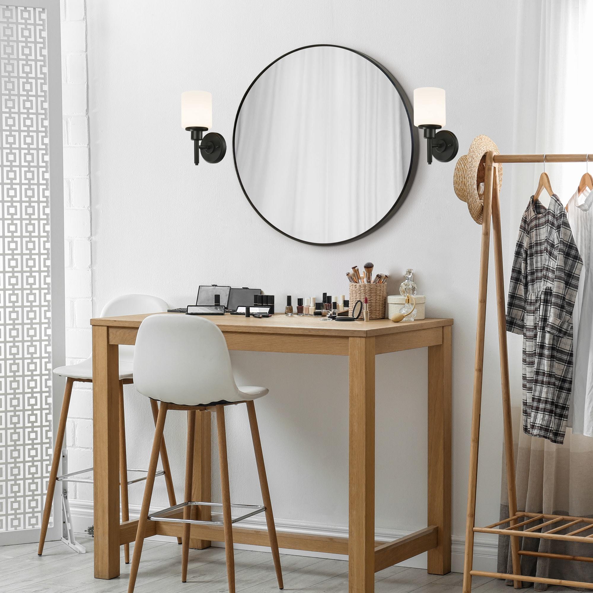 Design House Kenna 28" Round Wall Accent Mirror