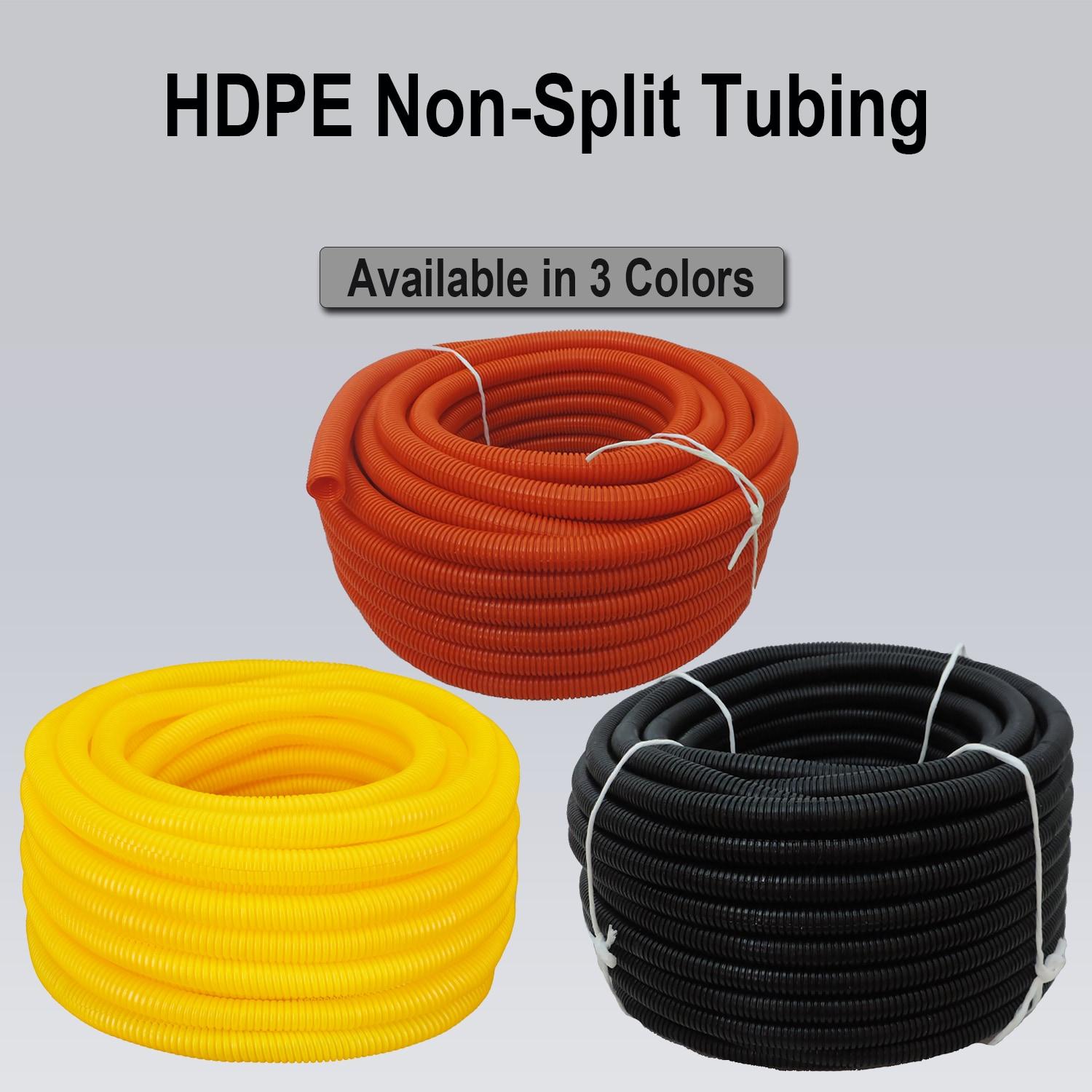 100 ft Orange Flexible Corrugated PVC Tubing Wire Loom