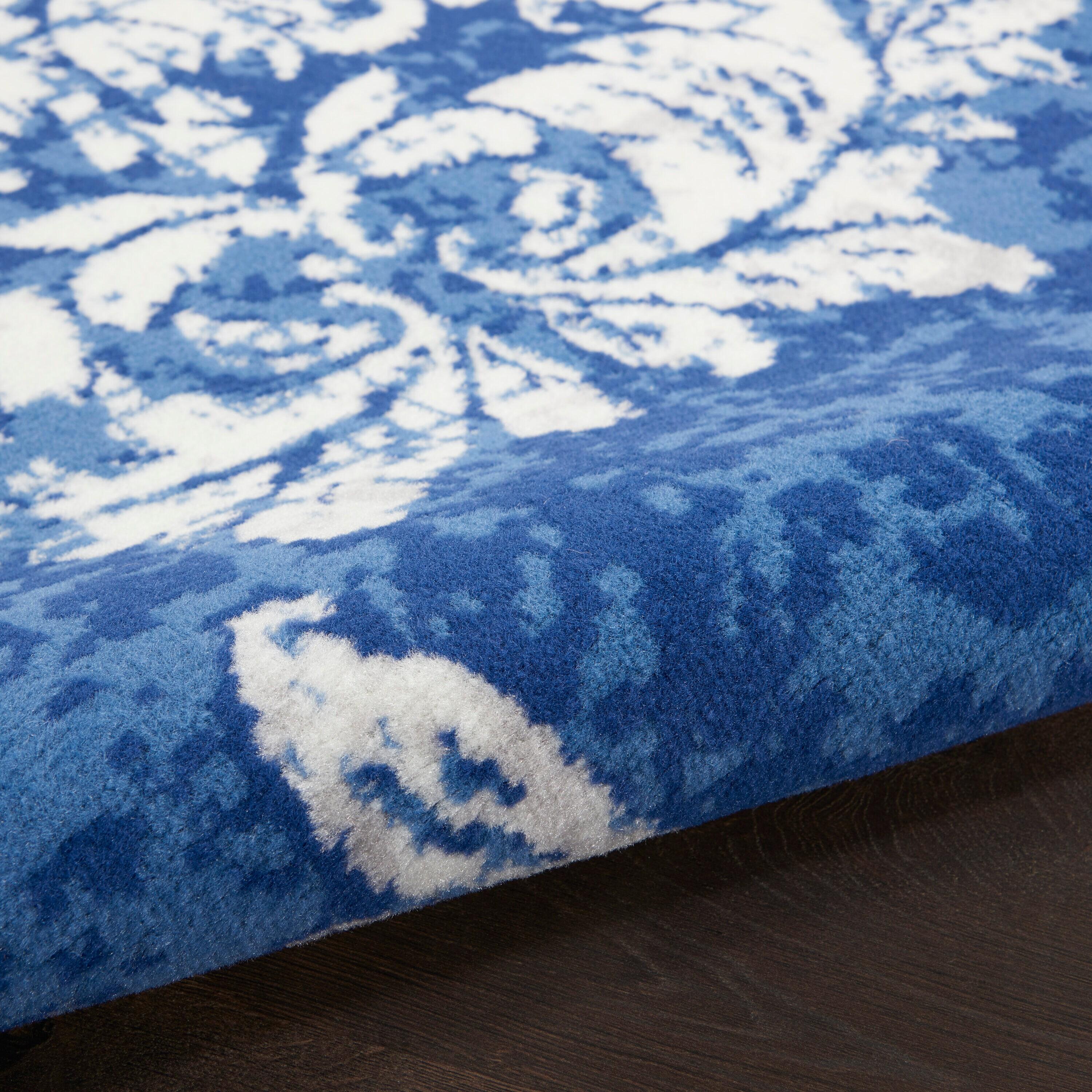 Nourison Whimsicle WHS11 Indoor only Area Rug - Navy Ivory 8' x 10'