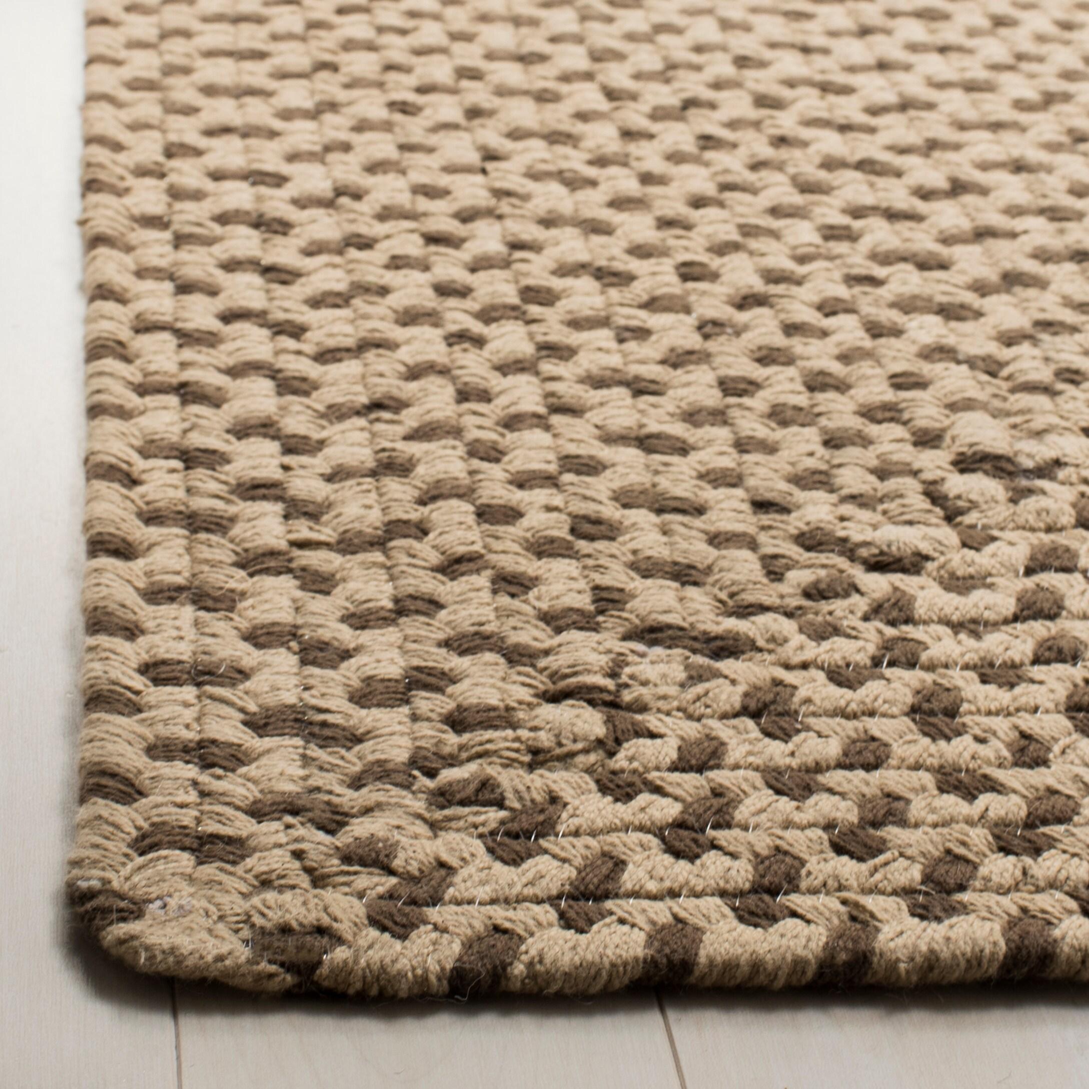 Braided BRD173 Hand Woven Runner Rug - Beige/Brown - 2'3"x14' - Safavieh.