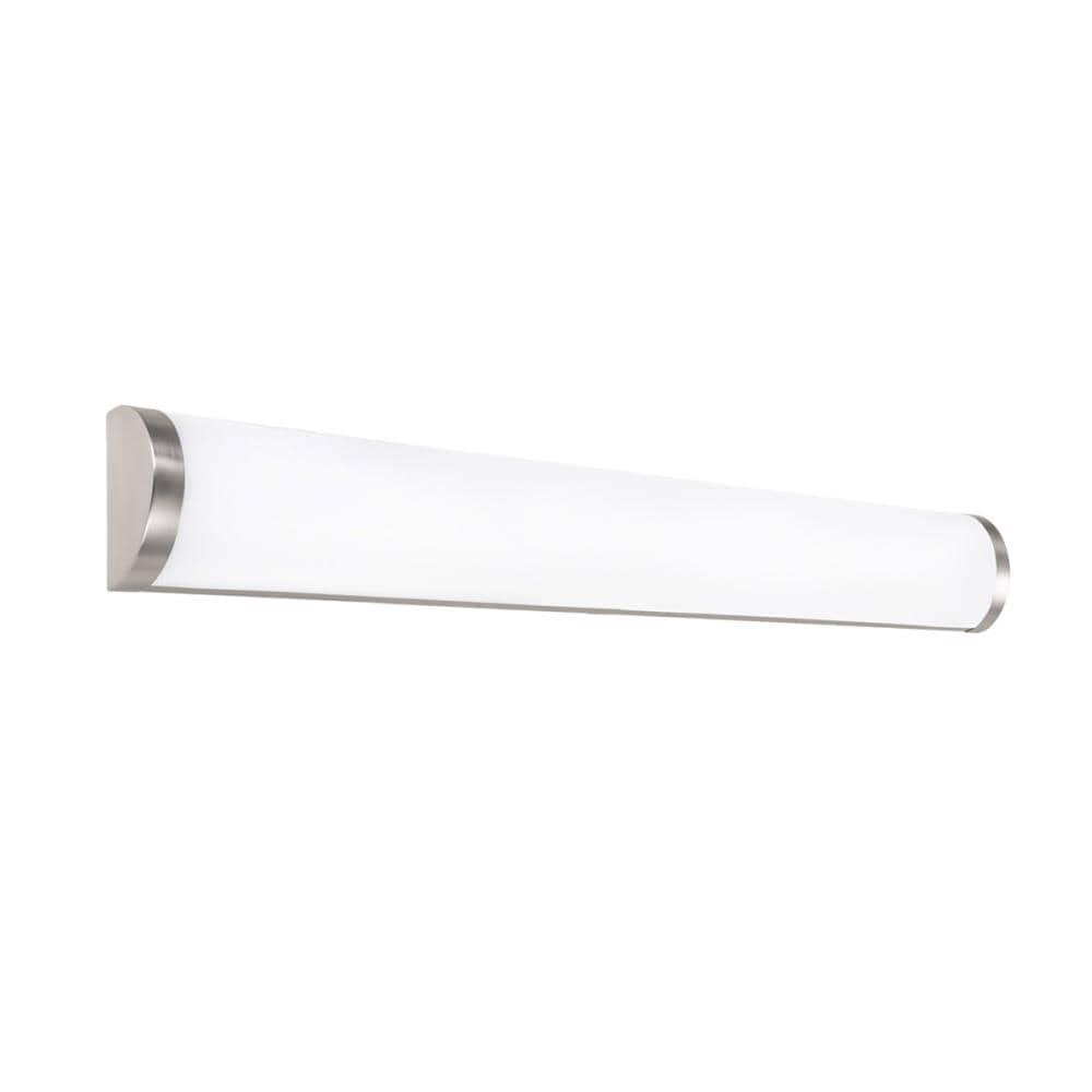 WAC Lighting Fuse 37-in 1 -Light Brushed Nickel Integrated LED Transitional Vanity light