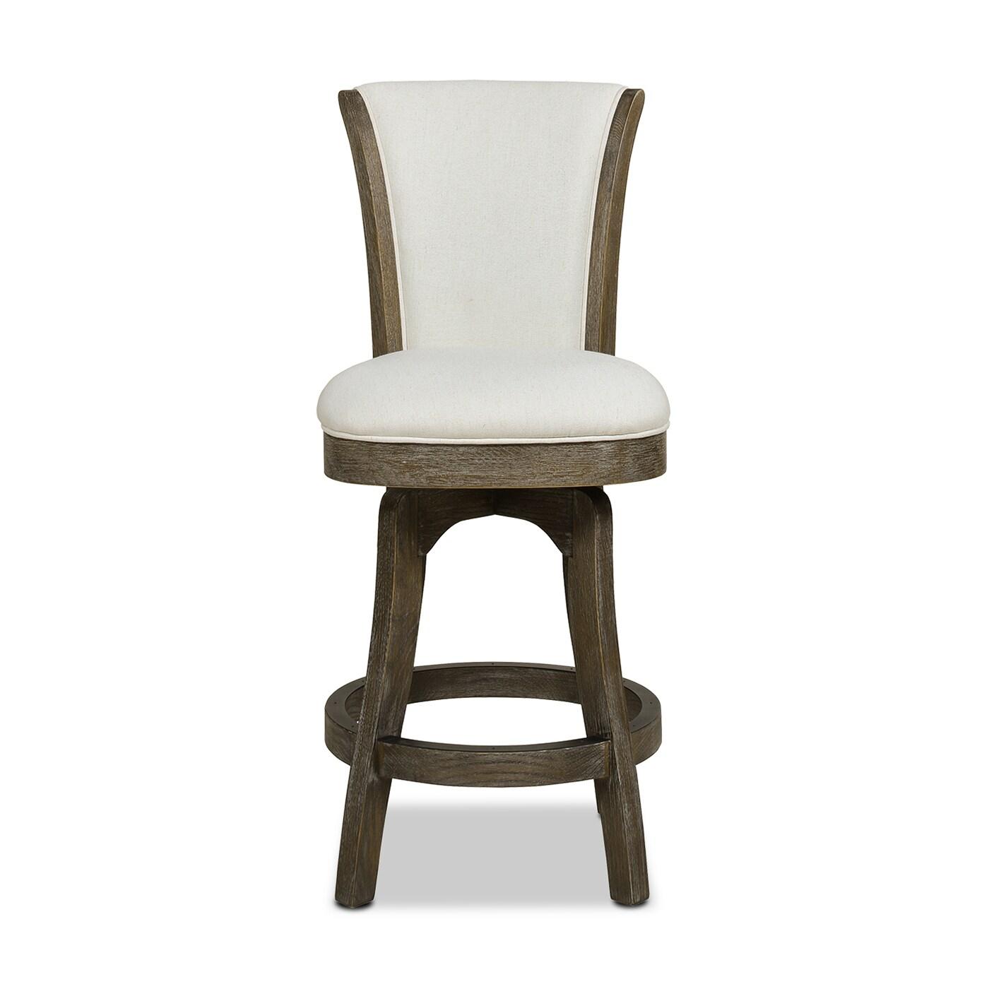 Brainly 27 inches Armless Swivel Counter Height Bar Stool