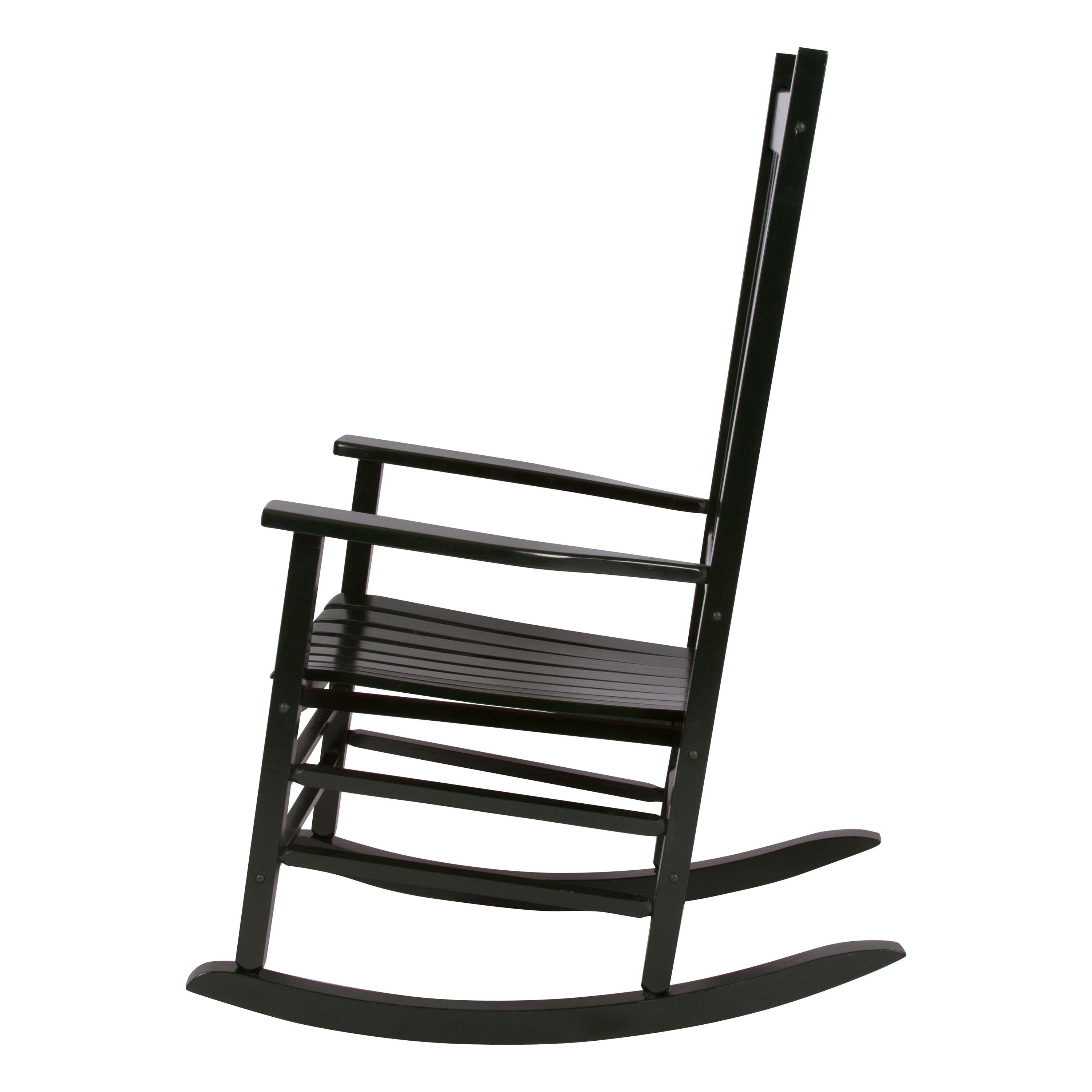 Shine Company Traditional Hardwood Indoor/Outdoor Patio Porch Rocker in Green