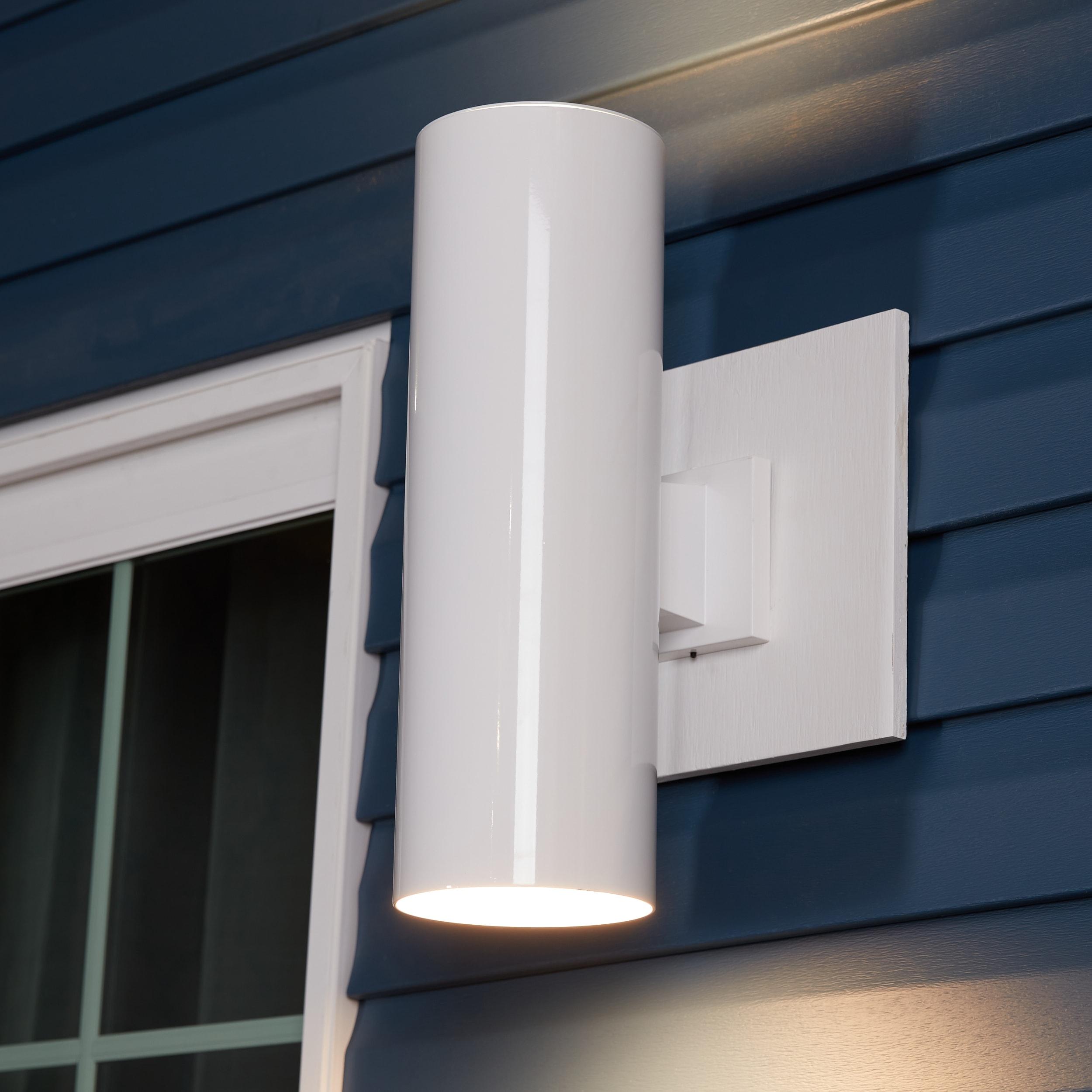 Porcia Outdoor Sconce - White / 18.25"H