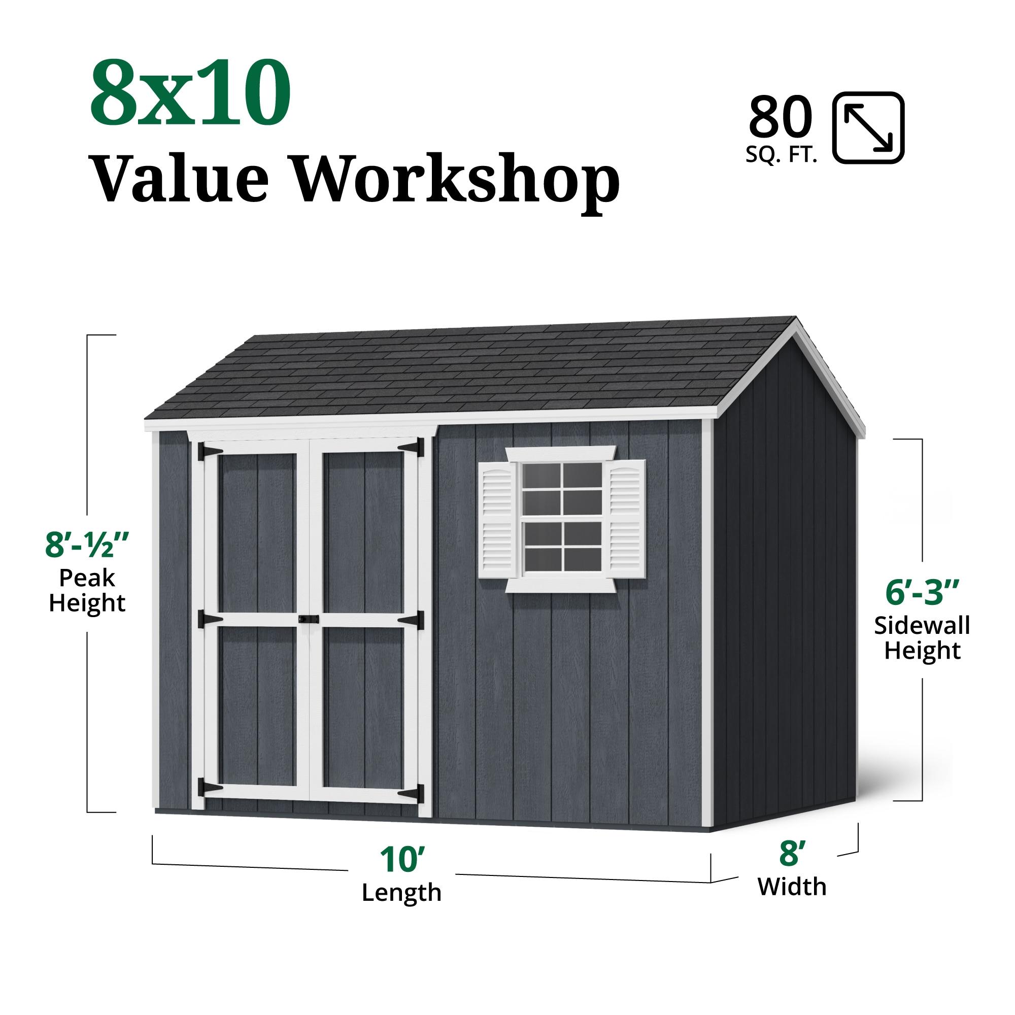 Value Workshop Outdoor Wood Storage Shed