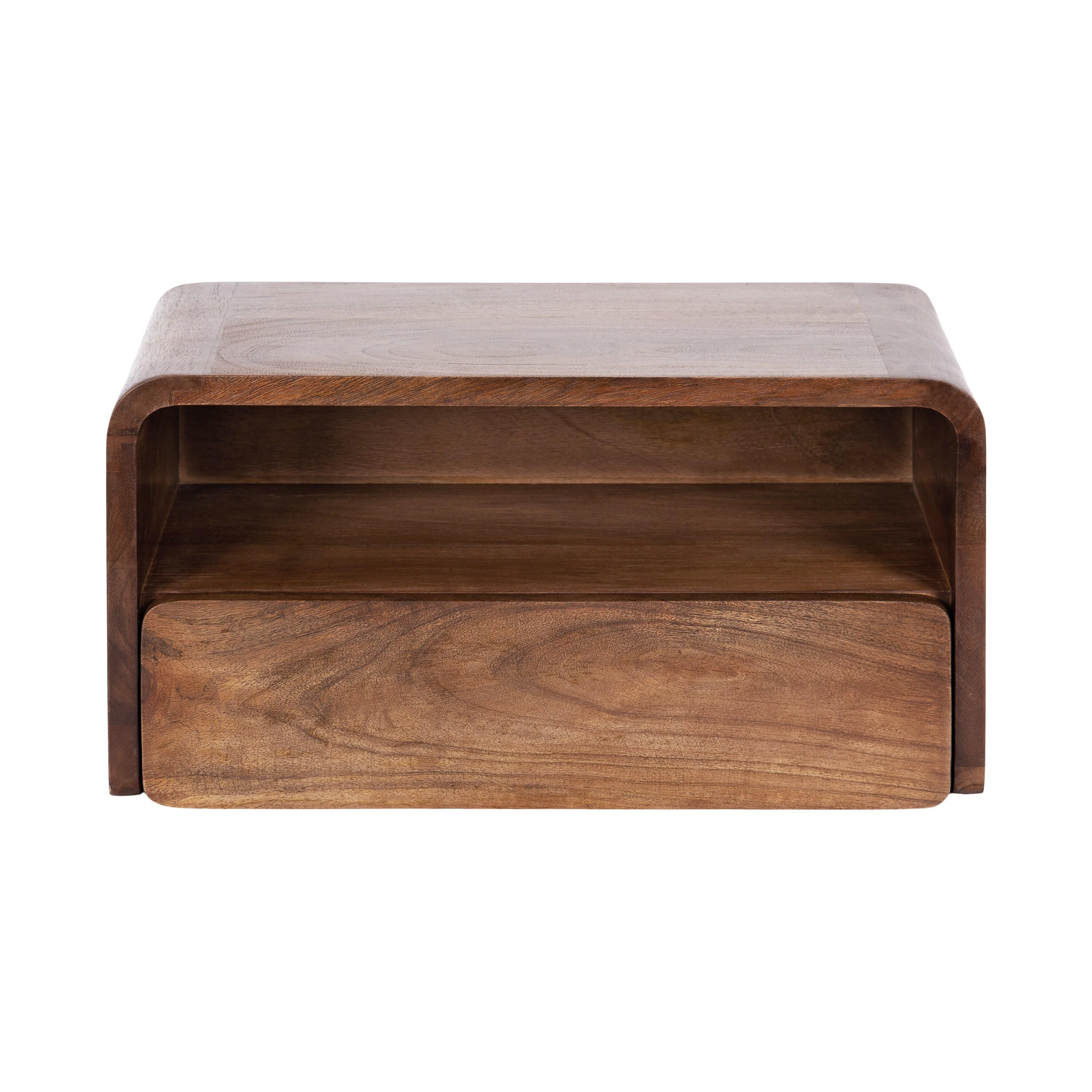 Langley 9'' Tall Solid Wood Floating Shelf