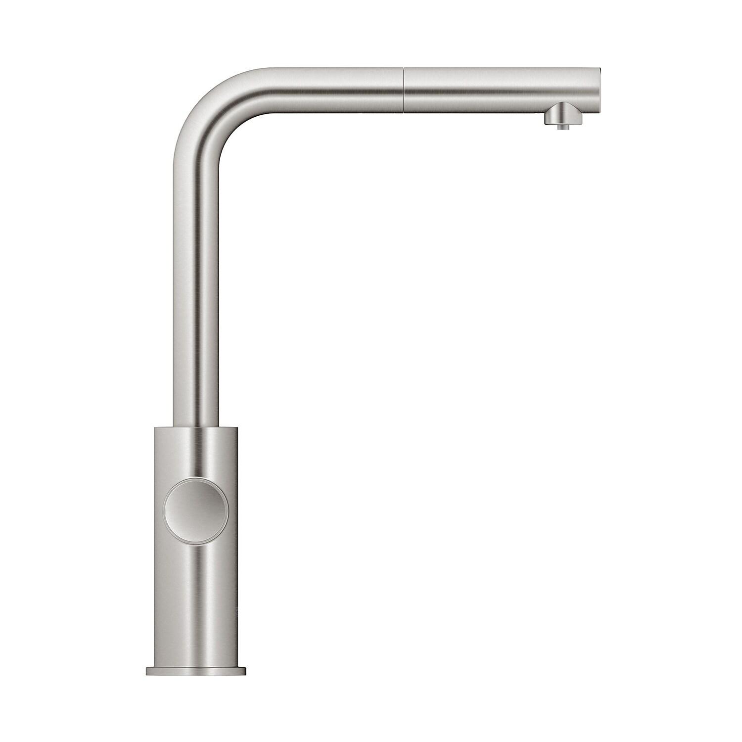 Blue Pull Out Single Handle Kitchen Faucet with Accessories
