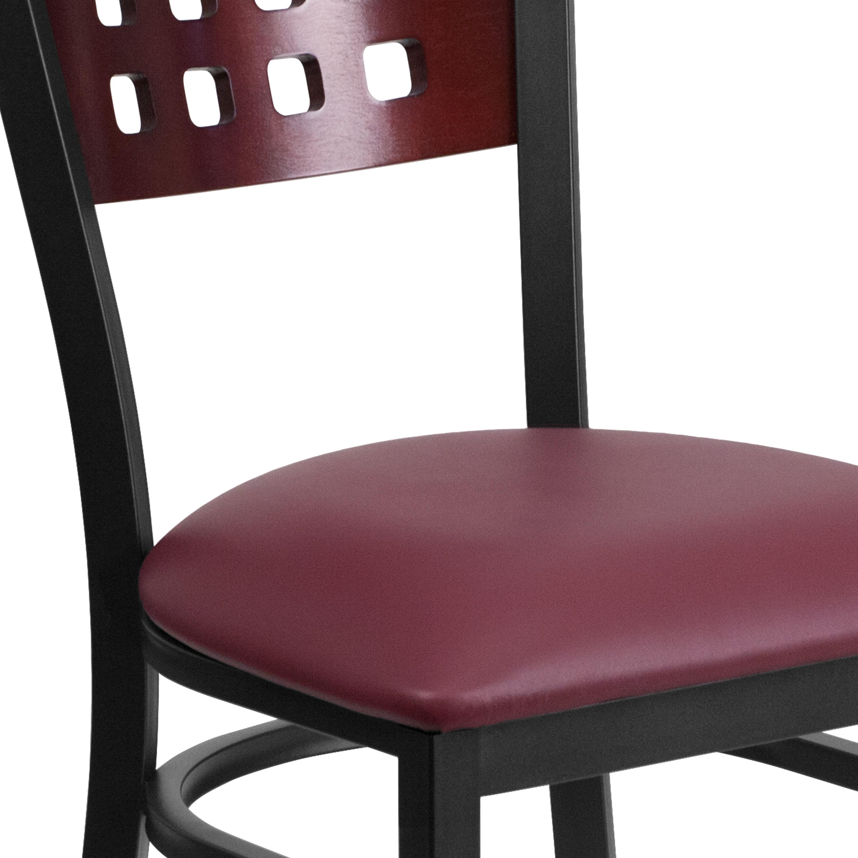 Elea Modern Solid Back Side Upholstered Dining Chair