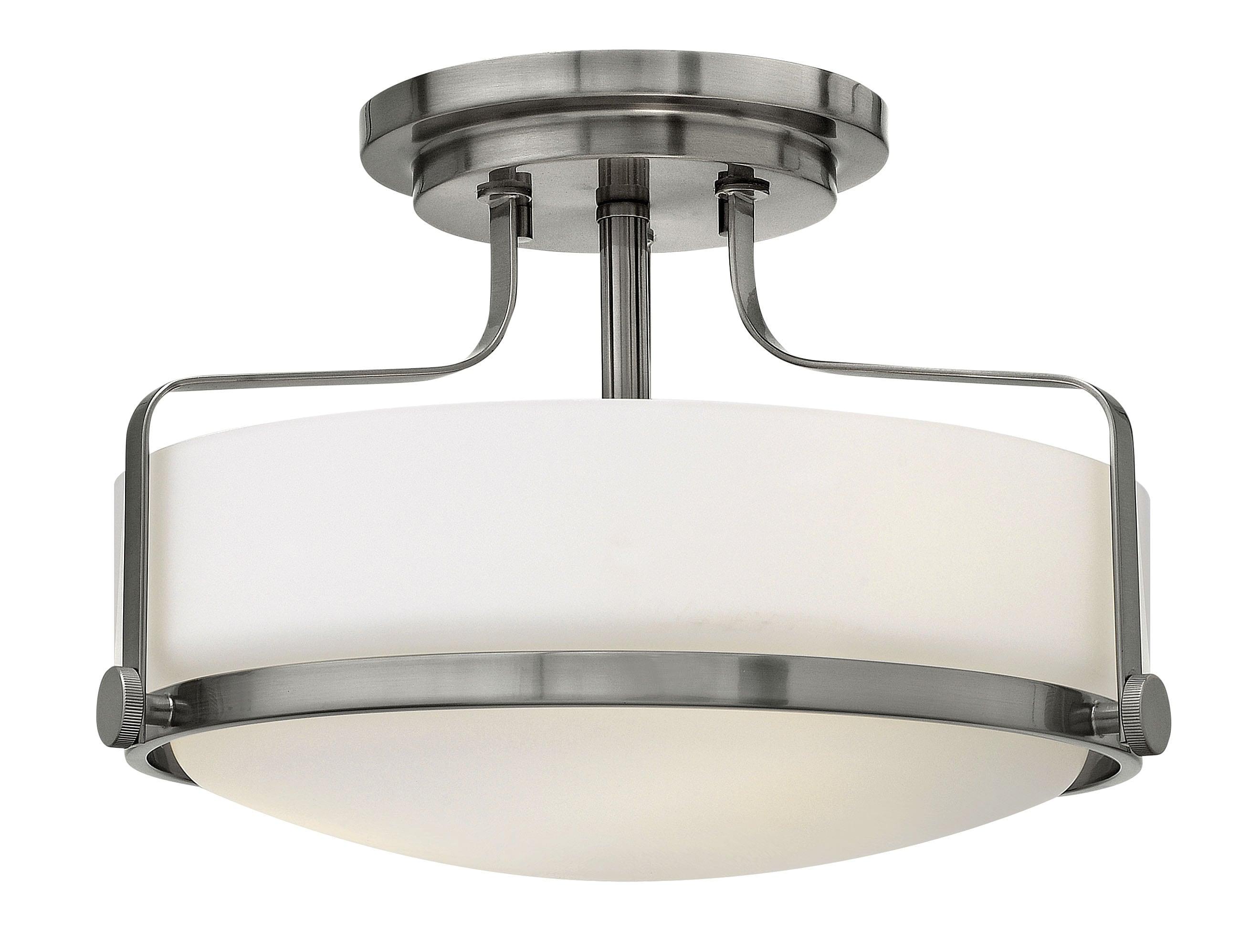 Harper 14.5-in 3-Light Semi-Flush Mount Retro Ceiling Light