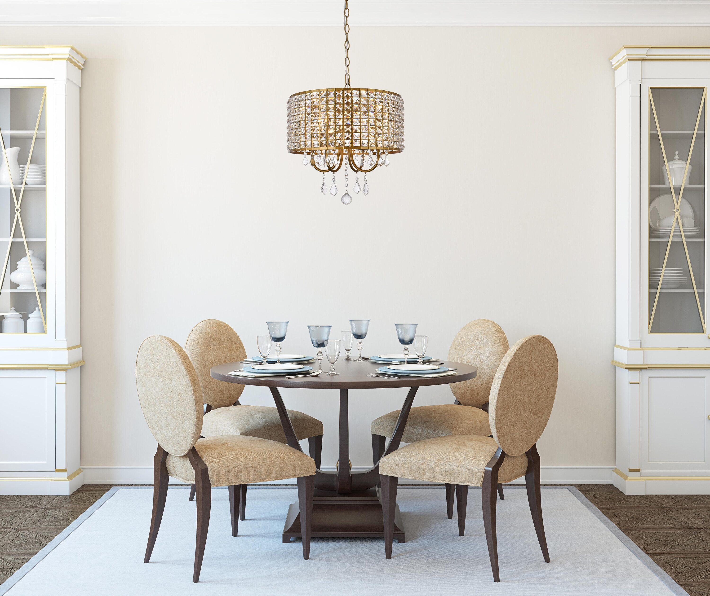 Elegant Lighting Elise 17 inch pendant in brass