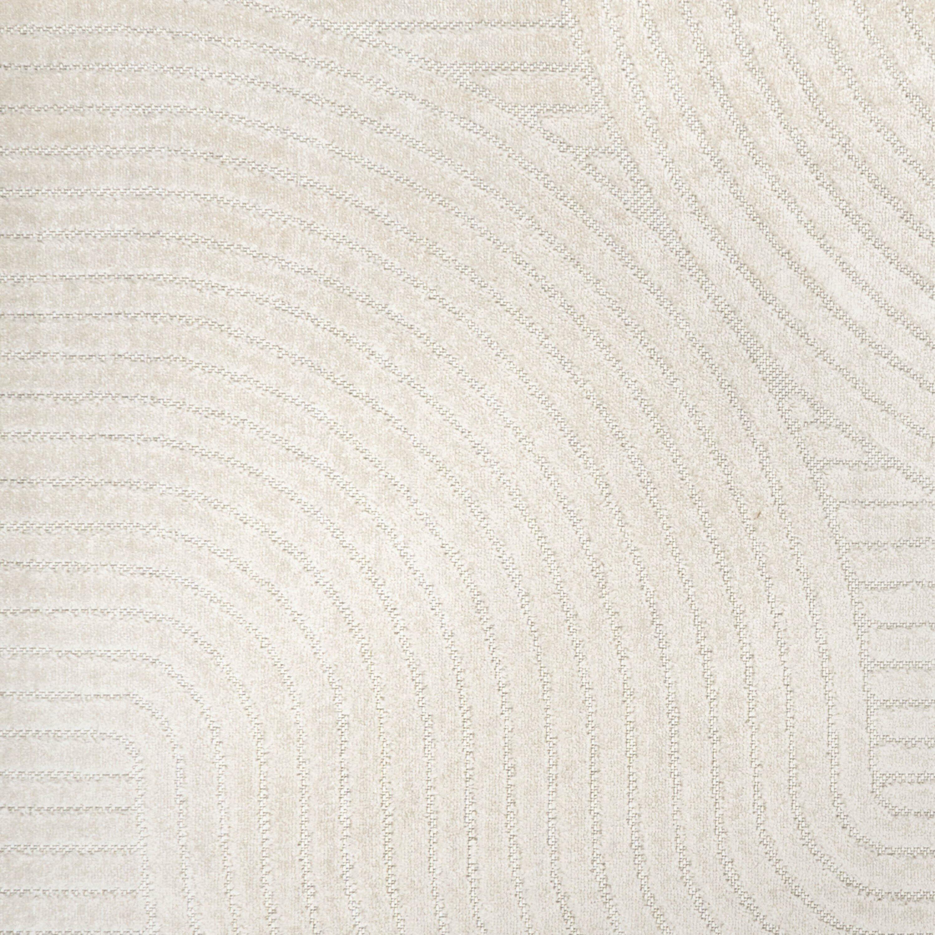 JONATHAN Y Skagen High-Low Minimalist Curve Geometric Ivory/Cream 4 ft. x 6 ft. Indoor/Outdoor Area Rug