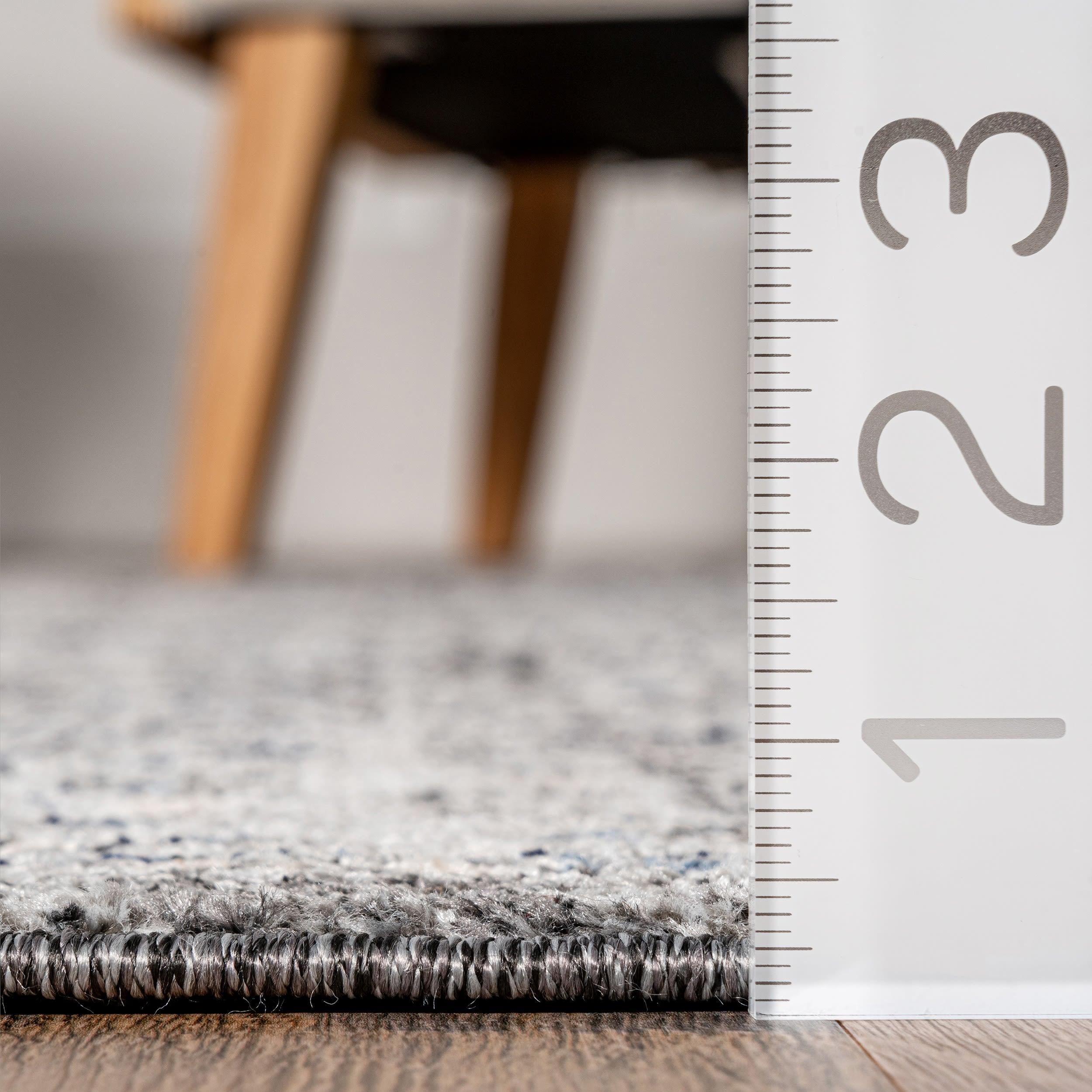 Nuloom Doris Geometric 9x12 Indoor Area Rug for Living Room Bedroom Dining Room Kitchen, Grey/Ivory