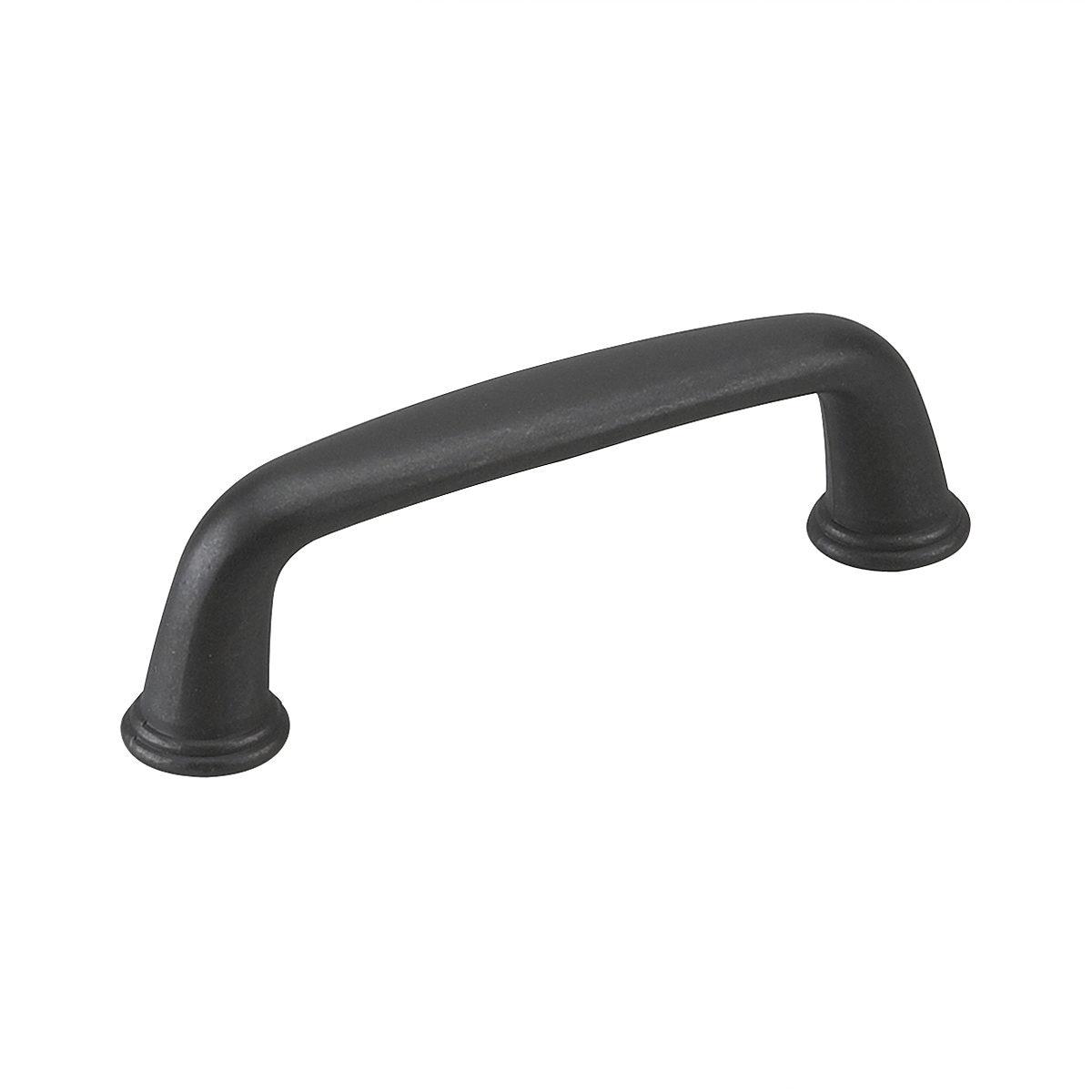 Richelieu Hardware BP876900 Nantes Collection 3-inch (76 mm) Center-to-Center Matte Black Traditional Round Cabinet and Drawer Pull Handle for Kitchen, Bathroom, and Furniture