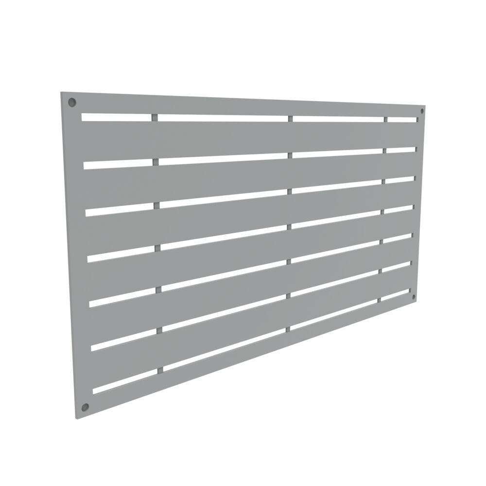 Boardwalk Gray Polypropylene Decorative Screen Panel, 2-ft x 4-ft