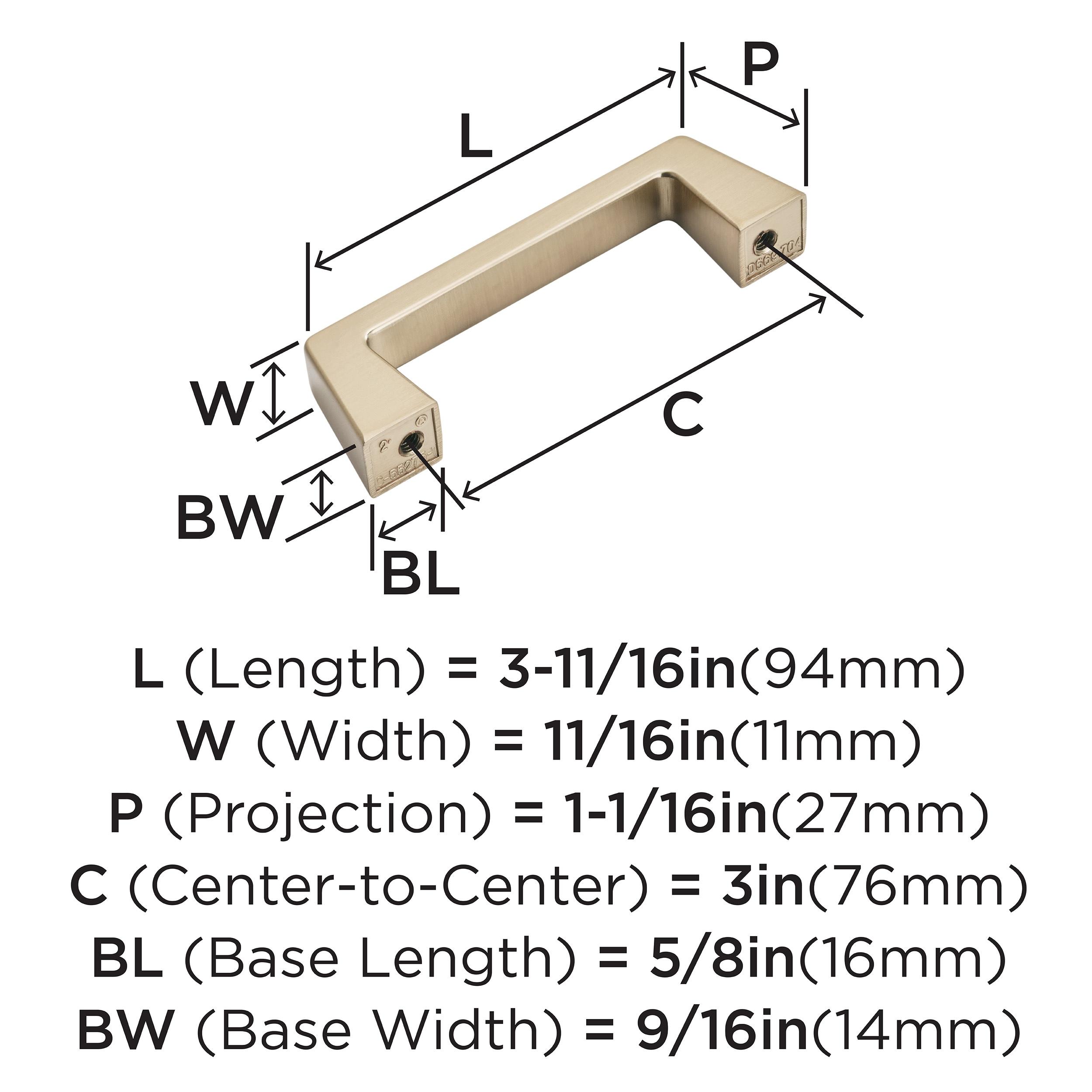 Blackrock 3" Center to Center Bar Pull